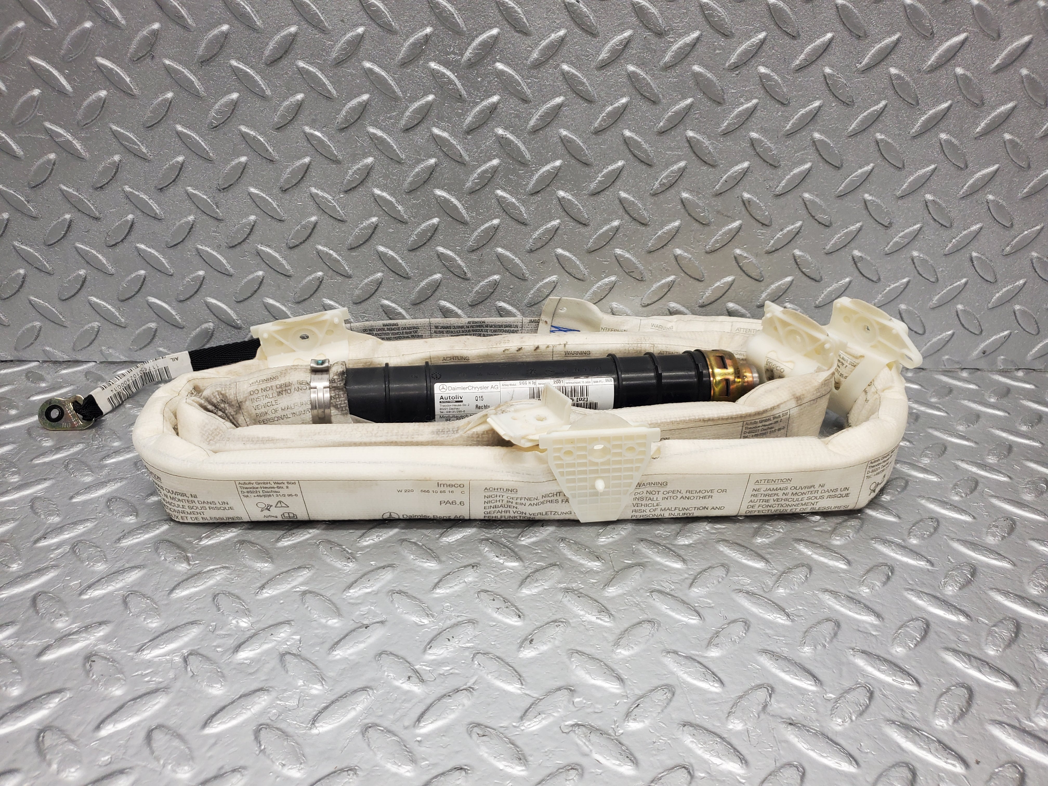 1623 Mercedes-Benz W220 S430 Roof Curtain Airbag Right Driver Side 2208600605