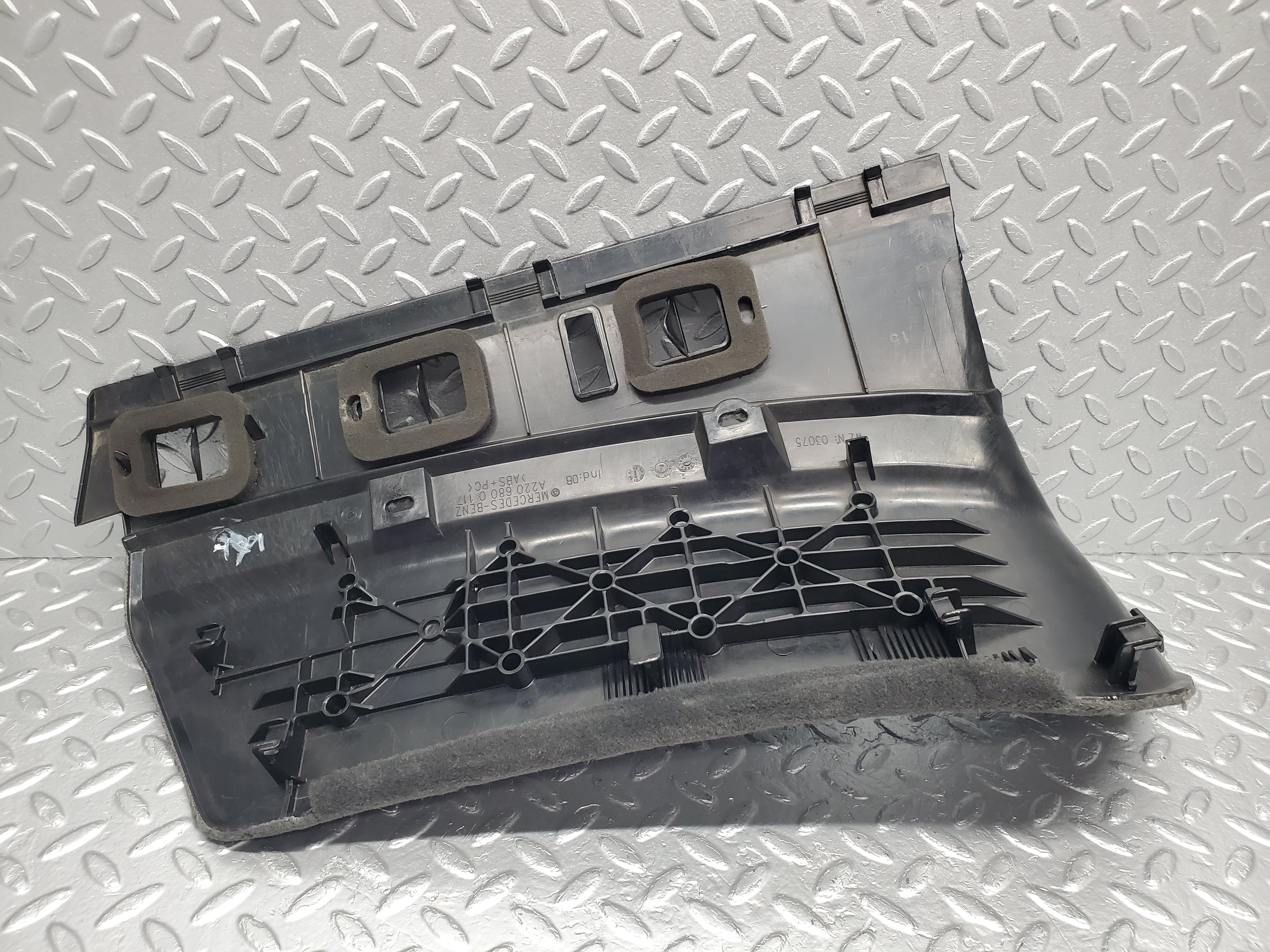 1626 Mercedes-Benz W220 S430 Front Right Bottom Dash Cover 2206800217