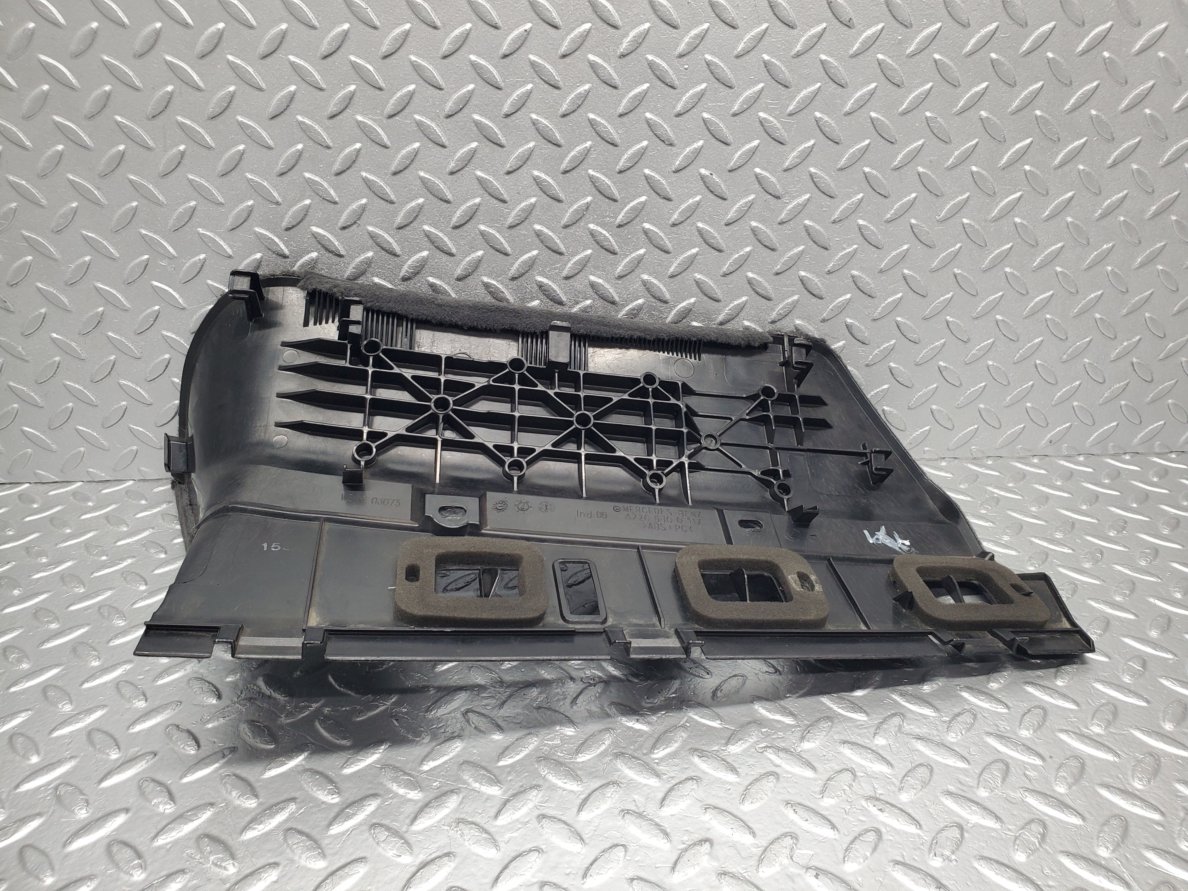 1626 Mercedes-Benz W220 S430 Front Right Bottom Dash Cover 2206800217