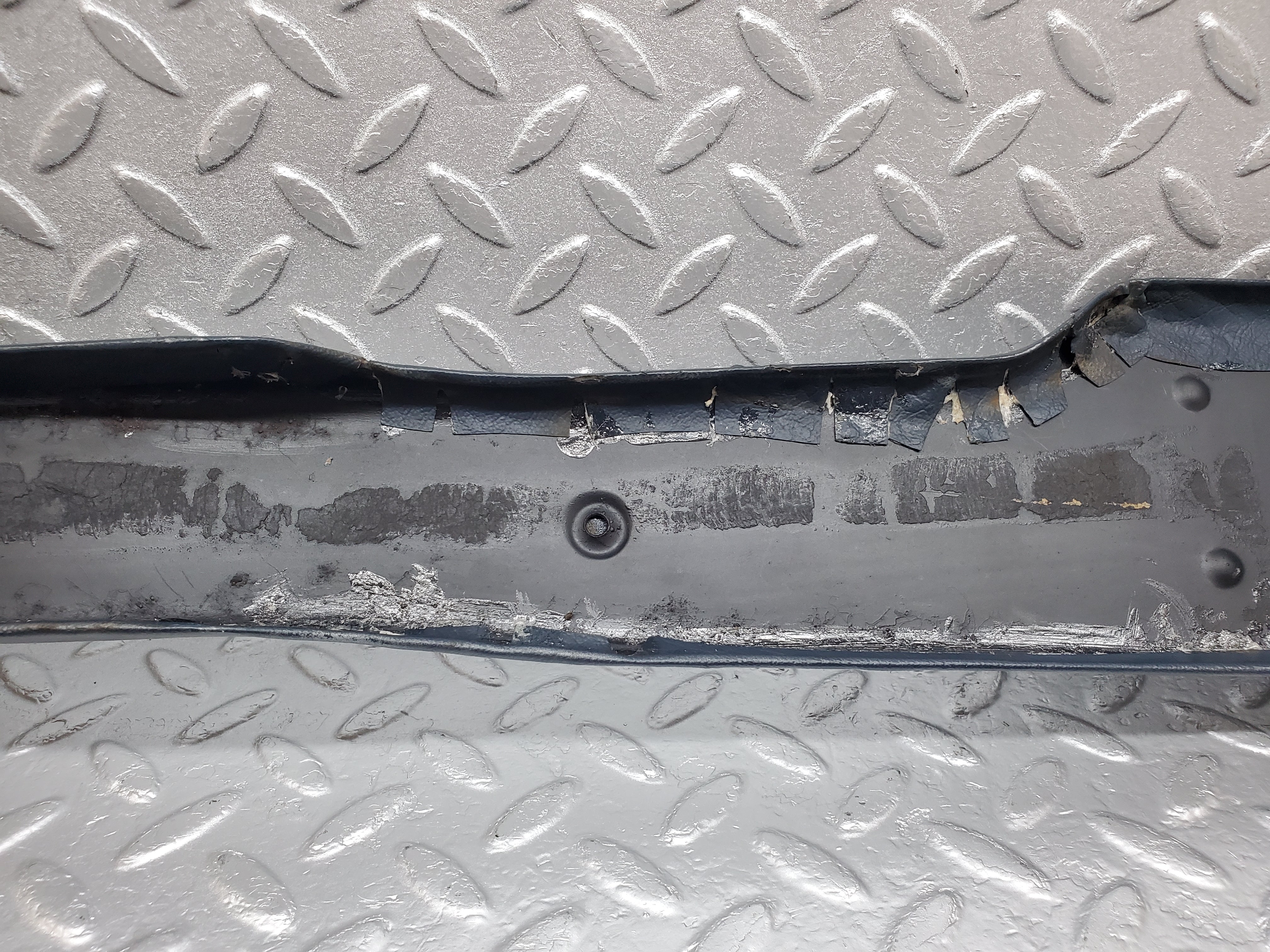 1163 Mercedes-Benz W108 280SE B Pillar Trim Panel Right Blue