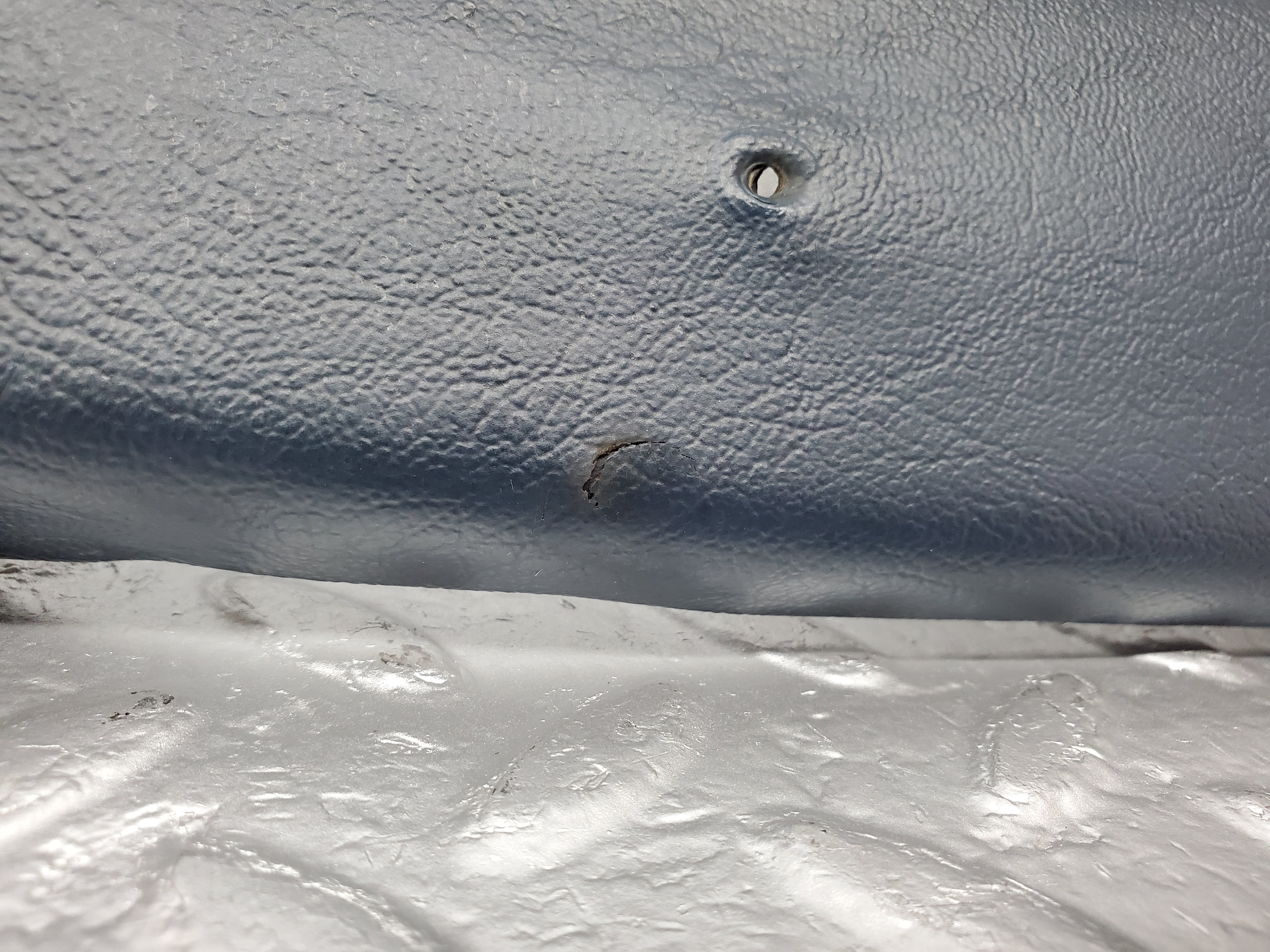 1164 Mercedes-Benz W108 280SE B Pillar Trim Panel Left Blue