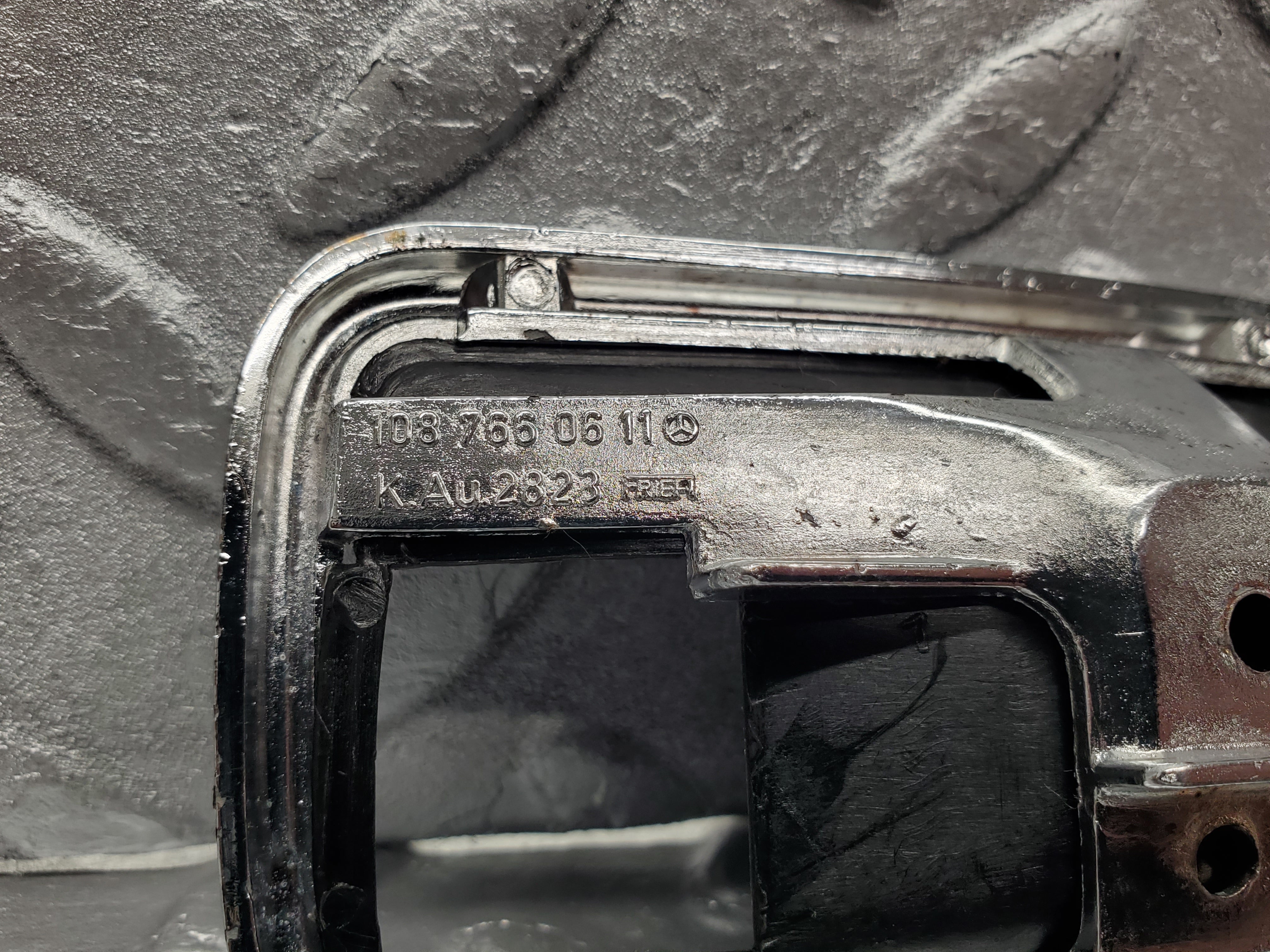 1308 Mercedes-Benz V123 240D Chrome Frame For Door Opener Right 1087660611