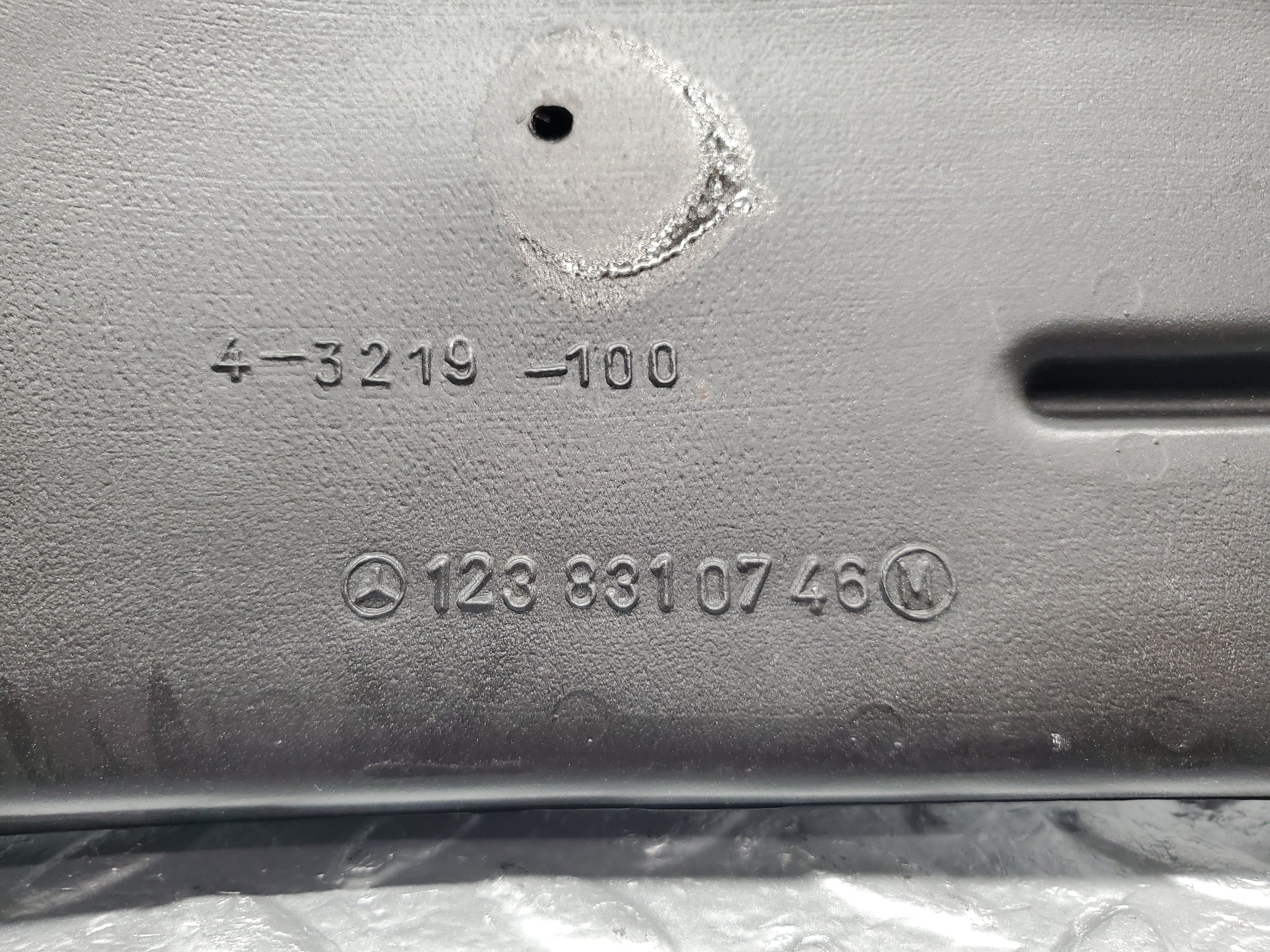 1384 Mercedes-Benz V123 240D Air Duct Heater Ventilation Right 1238310746