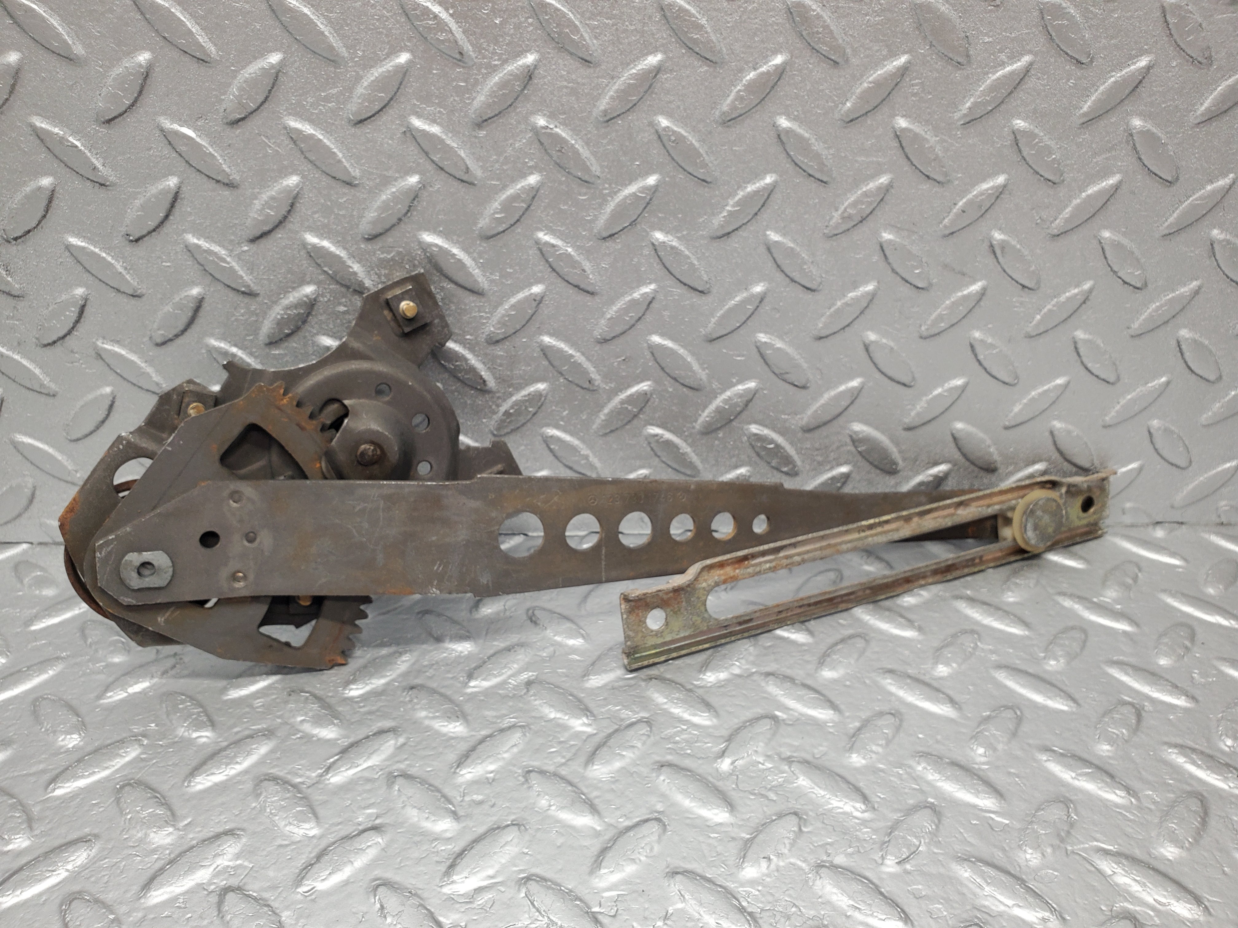 1398 Mercedes-Benz V123 240D Rear Left Manual Window Regulator 1237301746