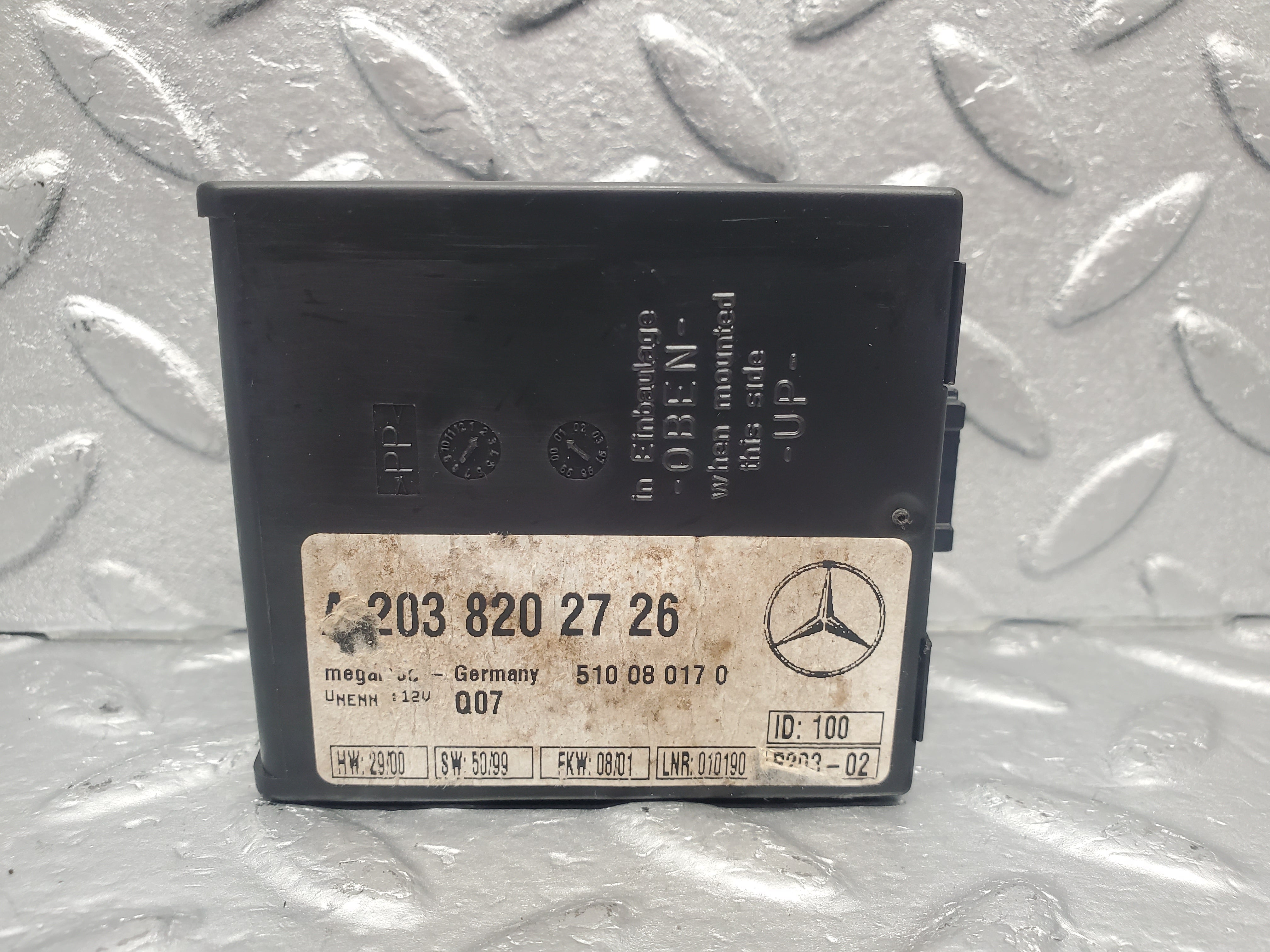 1499 Mercedes-Benz W220 S430 Alarm Control Module 2038202726