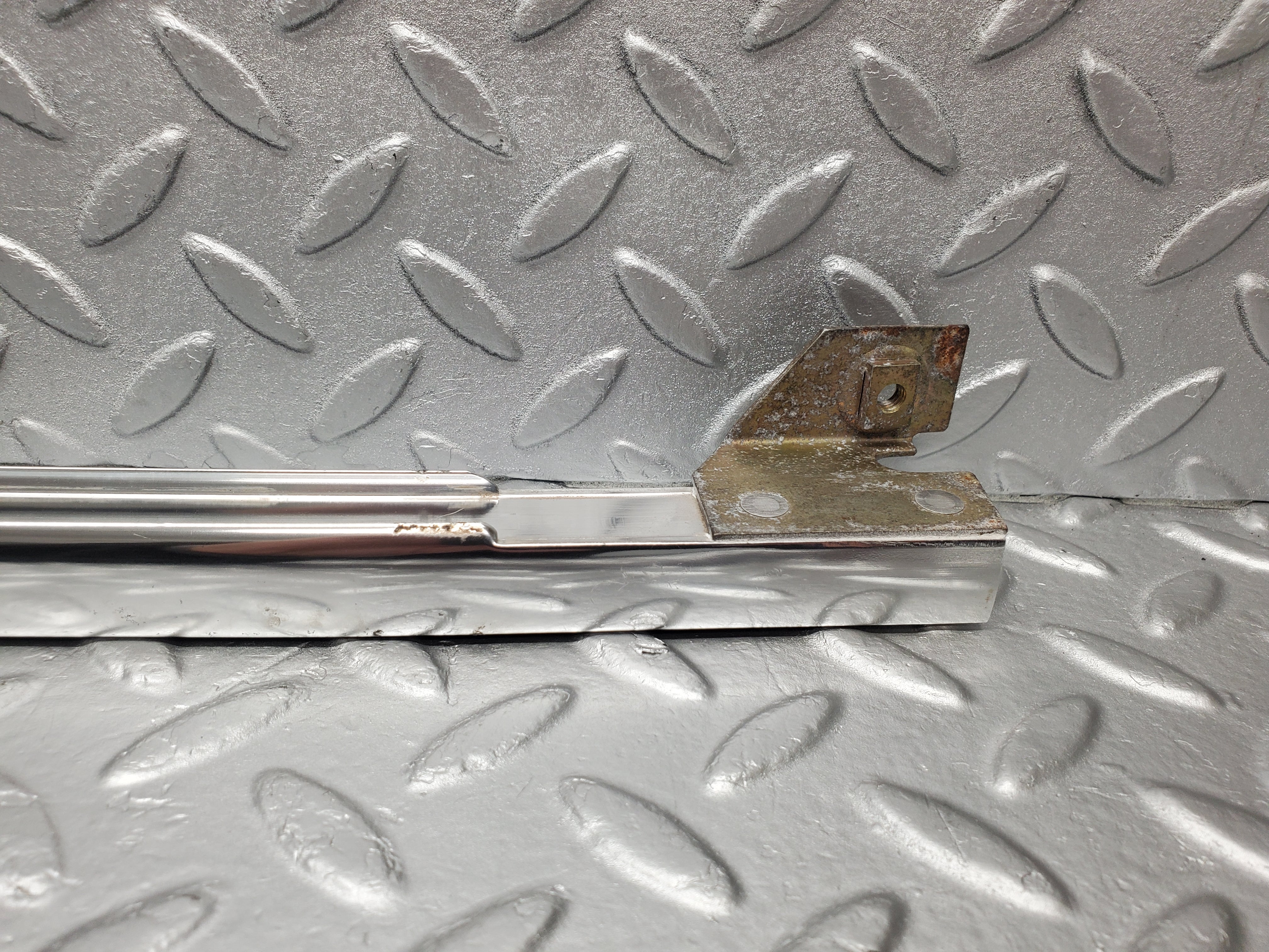 1853 Mercedes-Benz W116 350SE Rear Left Door Chrome Window Channel 1167300319