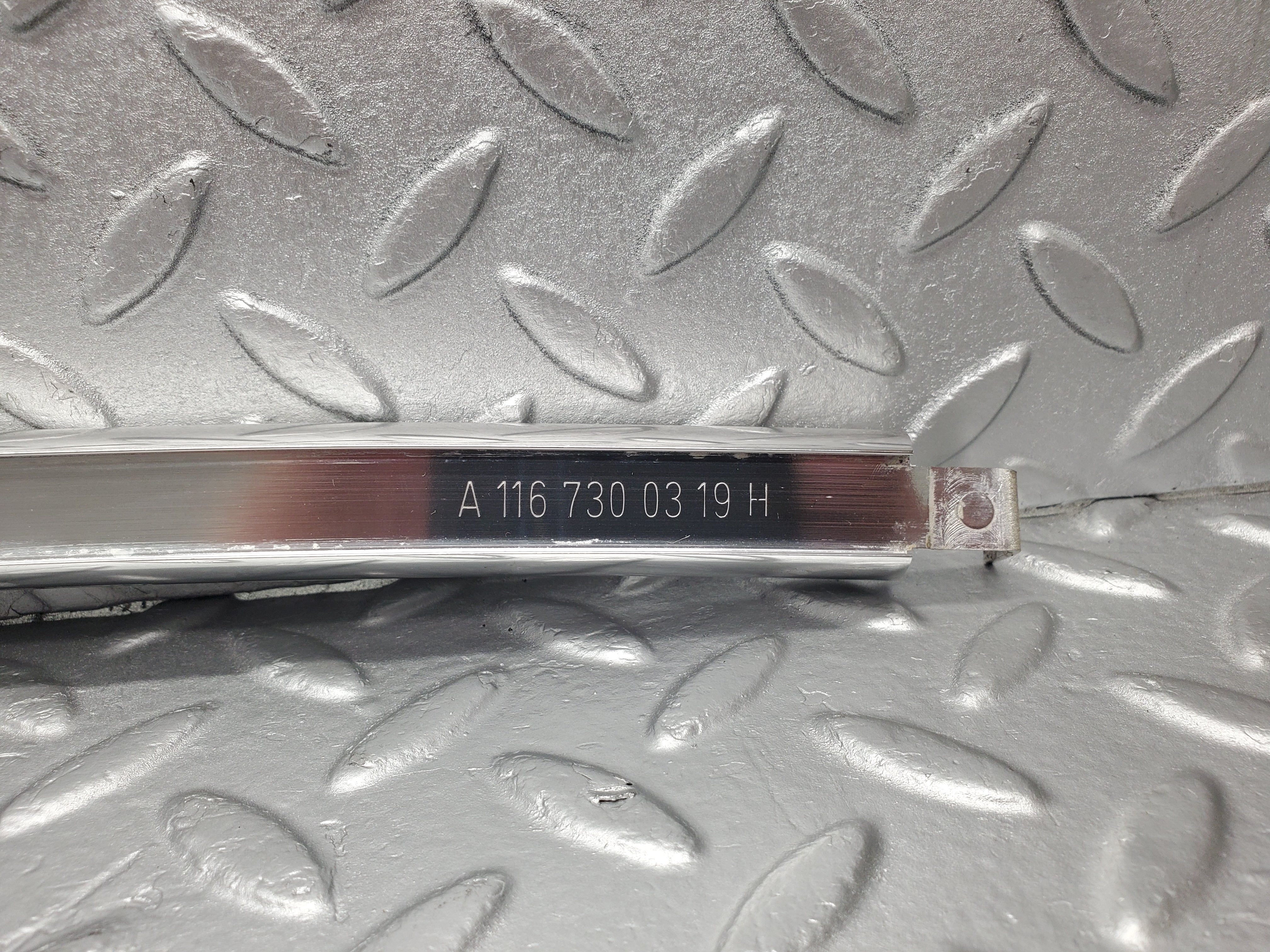 1853 Mercedes-Benz W116 350SE Rear Left Door Chrome Window Channel 1167300319