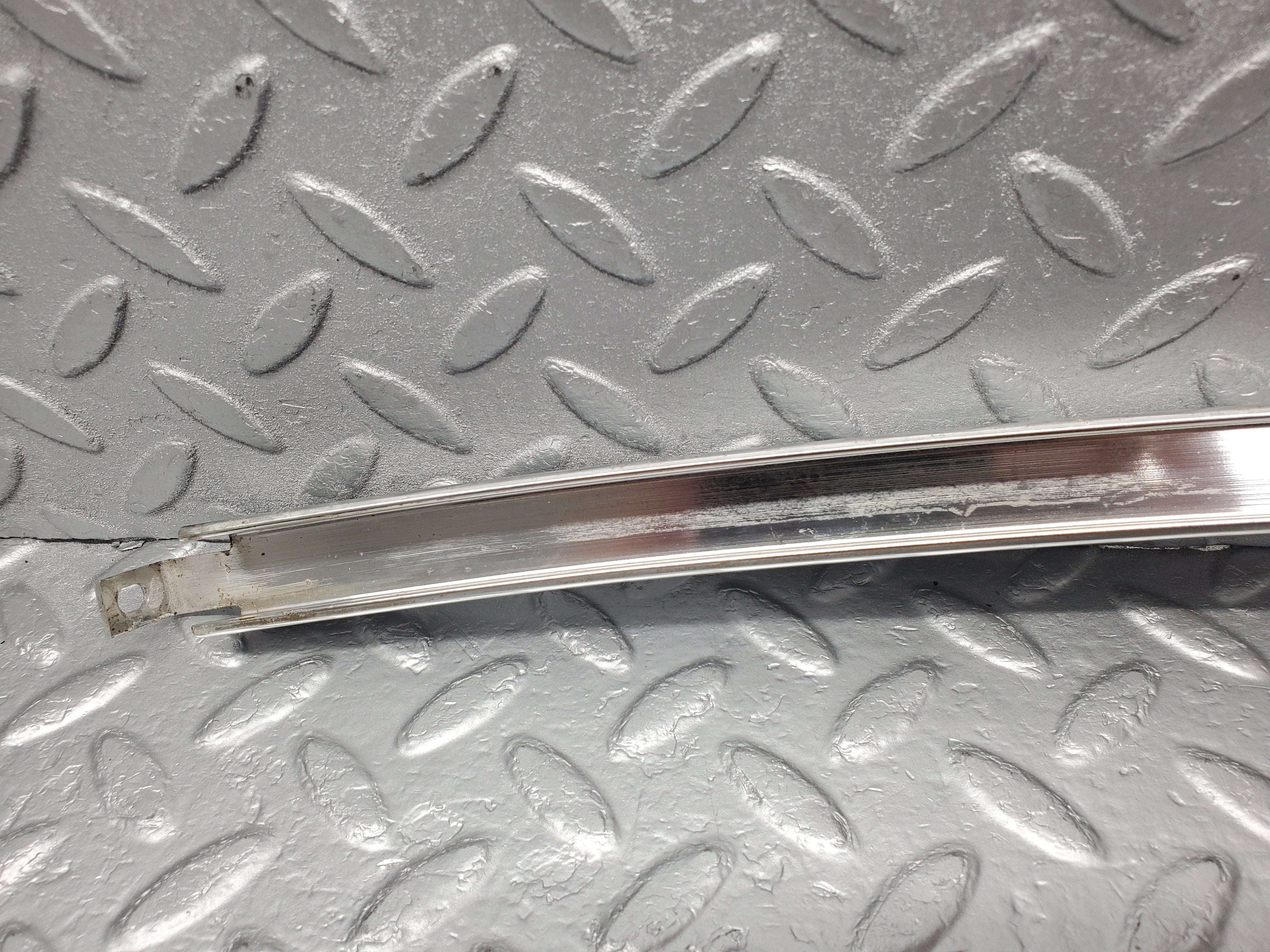 1853 Mercedes-Benz W116 350SE Rear Left Door Chrome Window Channel 1167300319