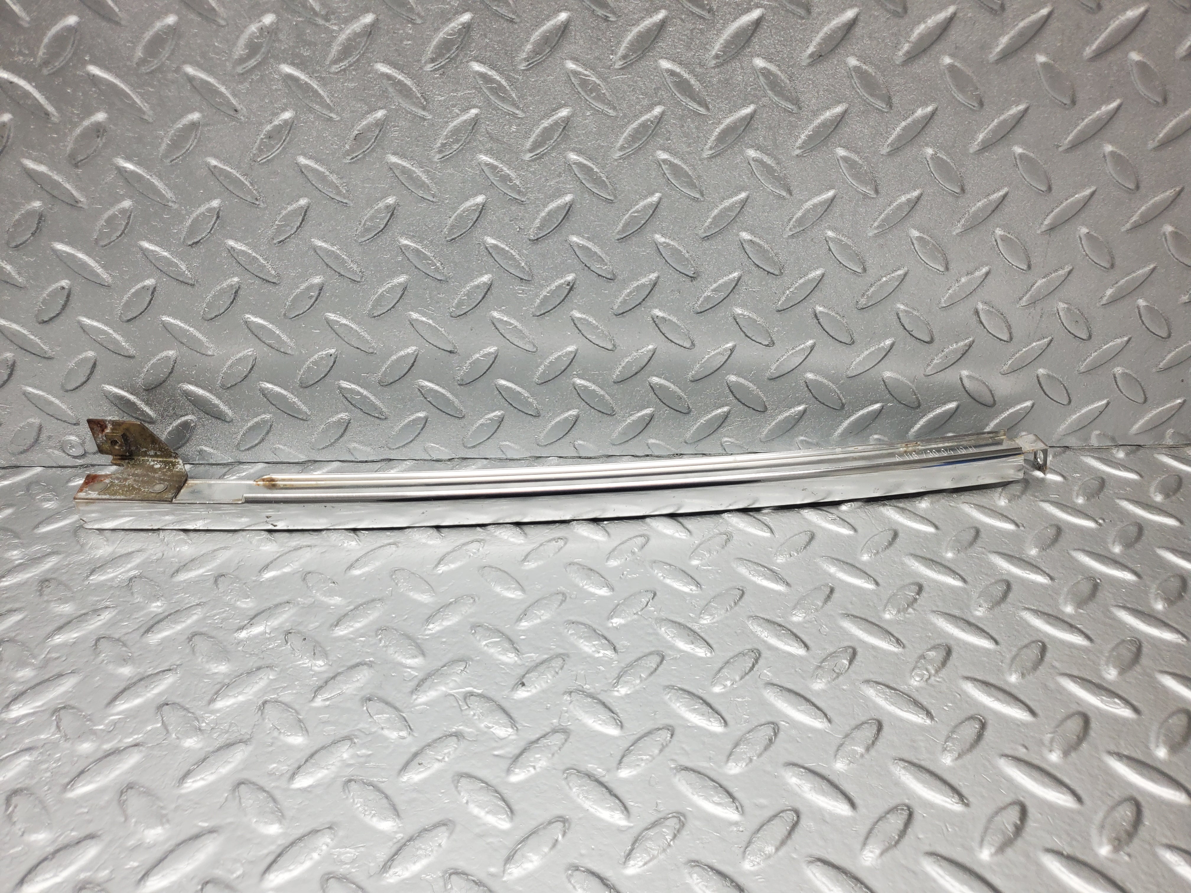 1854 Mercedes-Benz W116 350SE Rear Right Door Chrome Window Channel 1167300419