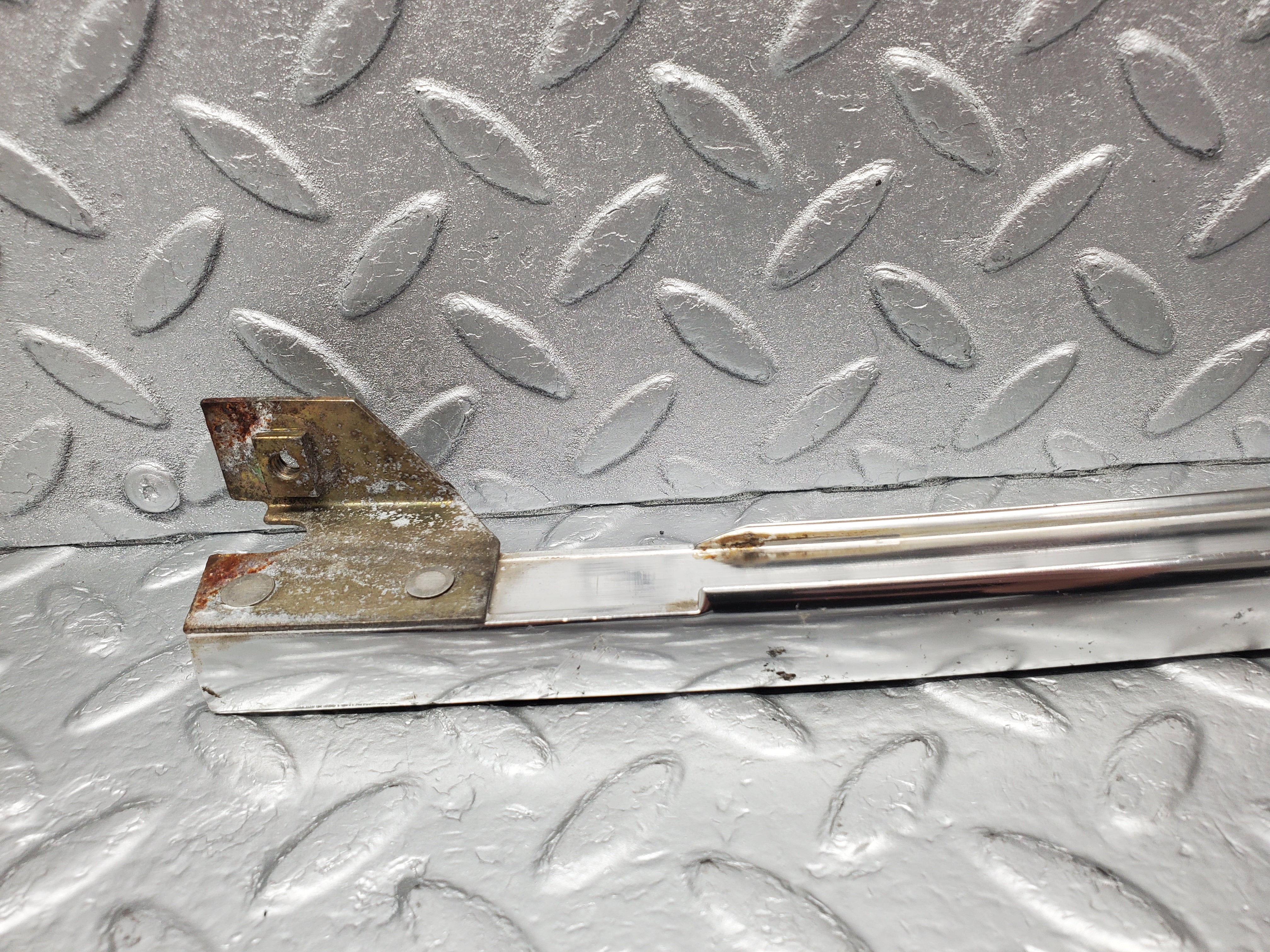 1854 Mercedes-Benz W116 350SE Rear Right Door Chrome Window Channel 1167300419