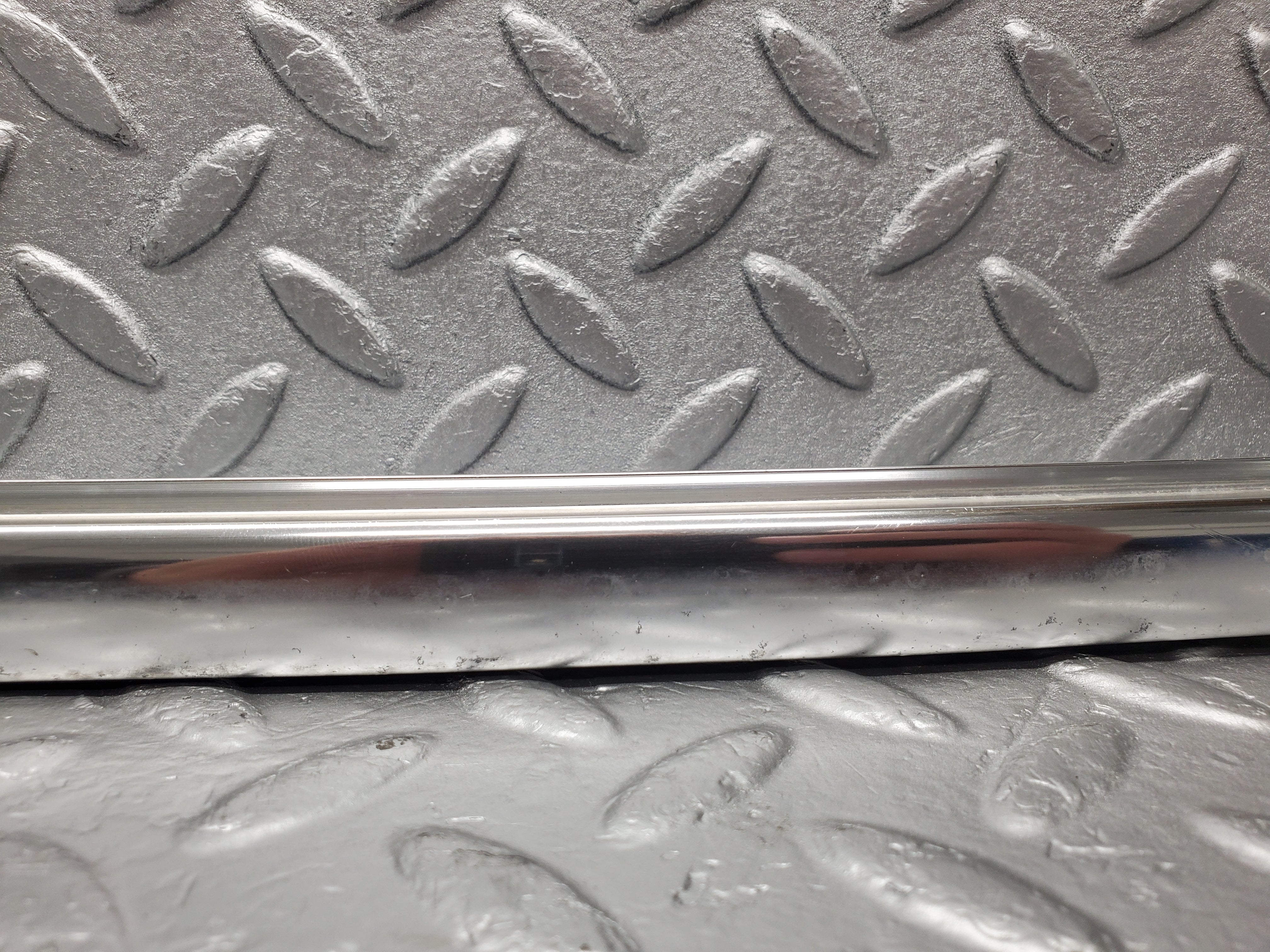 1854 Mercedes-Benz W116 350SE Rear Right Door Chrome Window Channel 1167300419