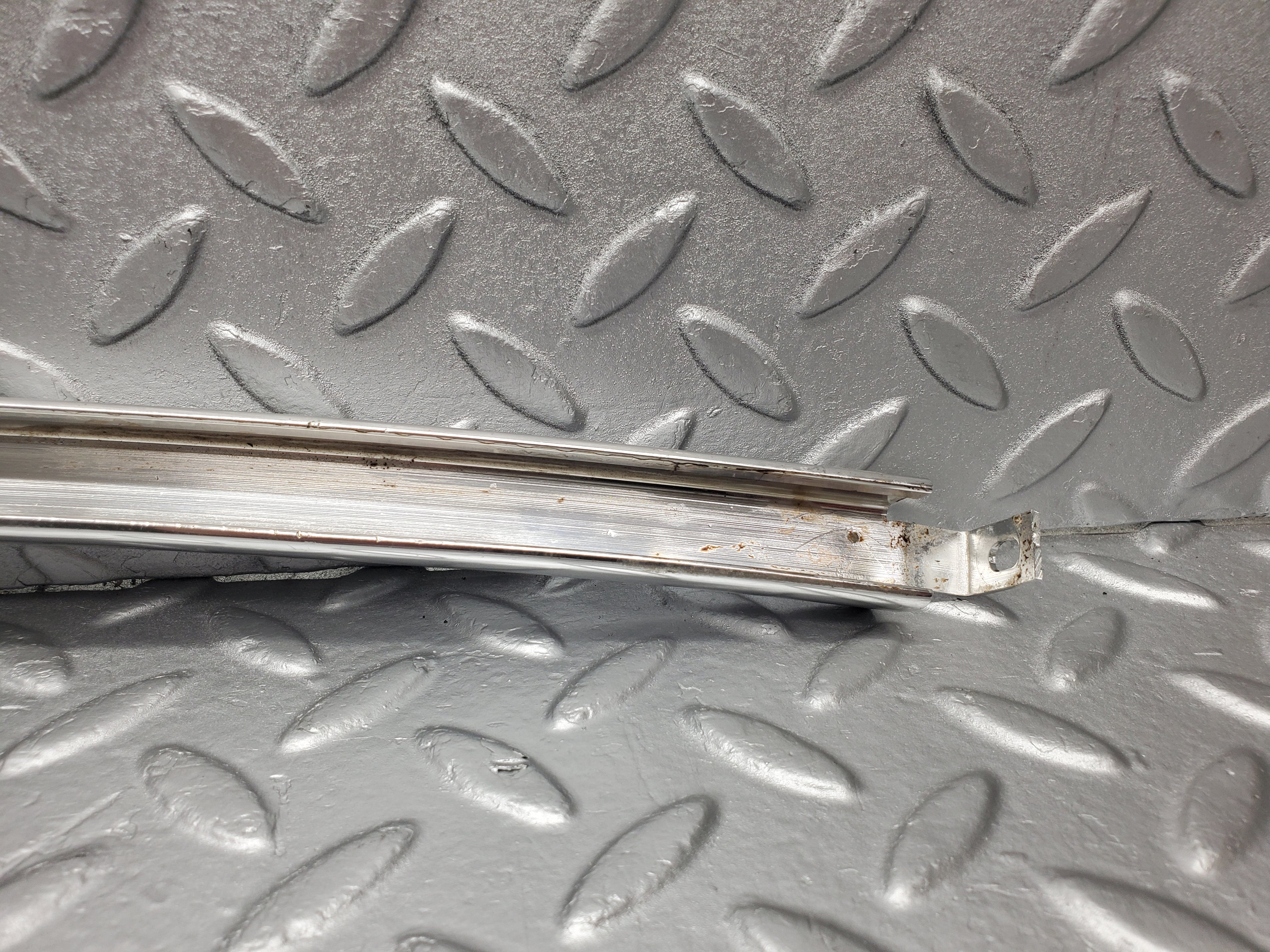 1854 Mercedes-Benz W116 350SE Rear Right Door Chrome Window Channel 1167300419