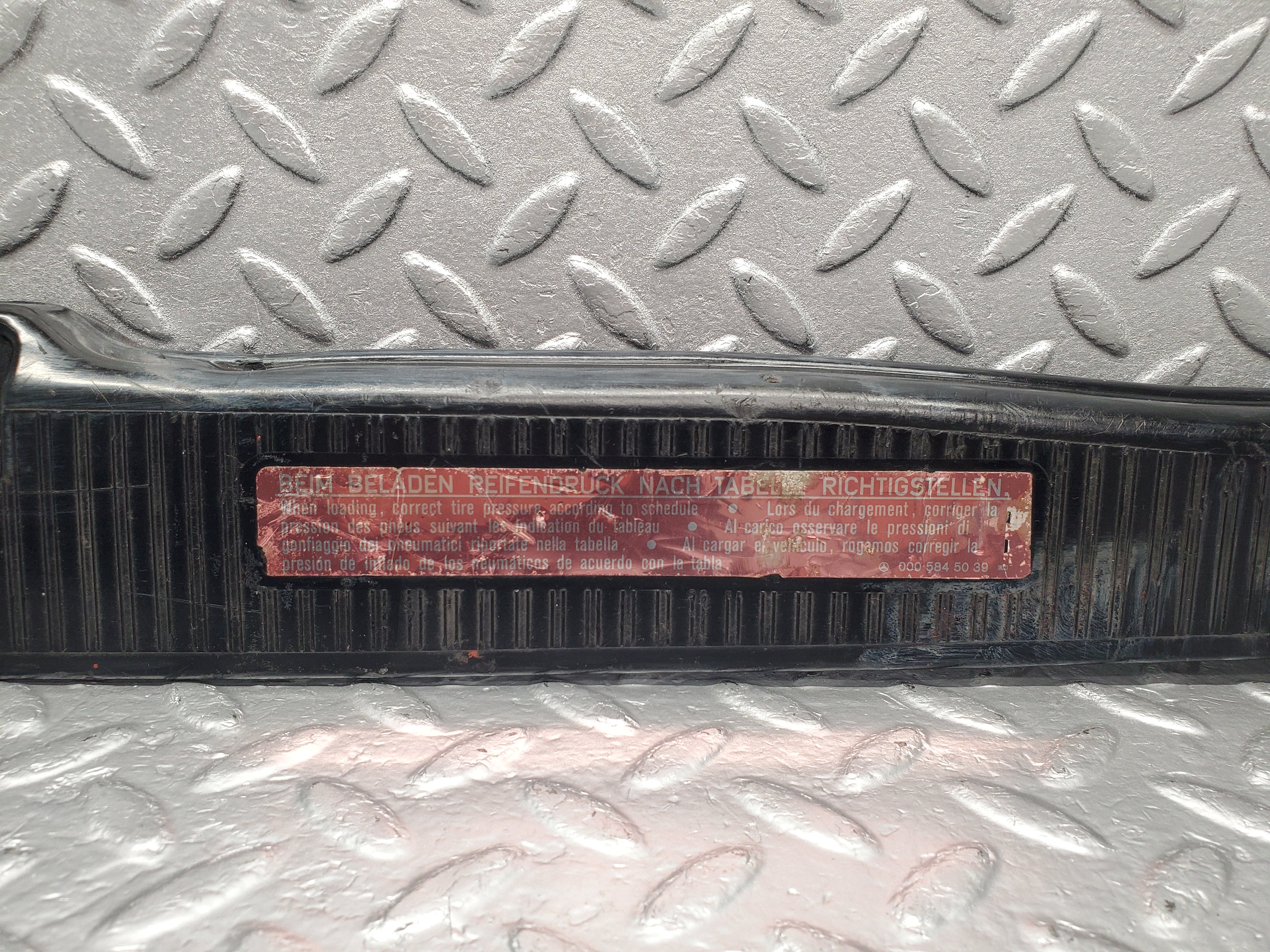 1897 Mercedes-Benz W116 350SE Trunk Cover Trim 1166980389