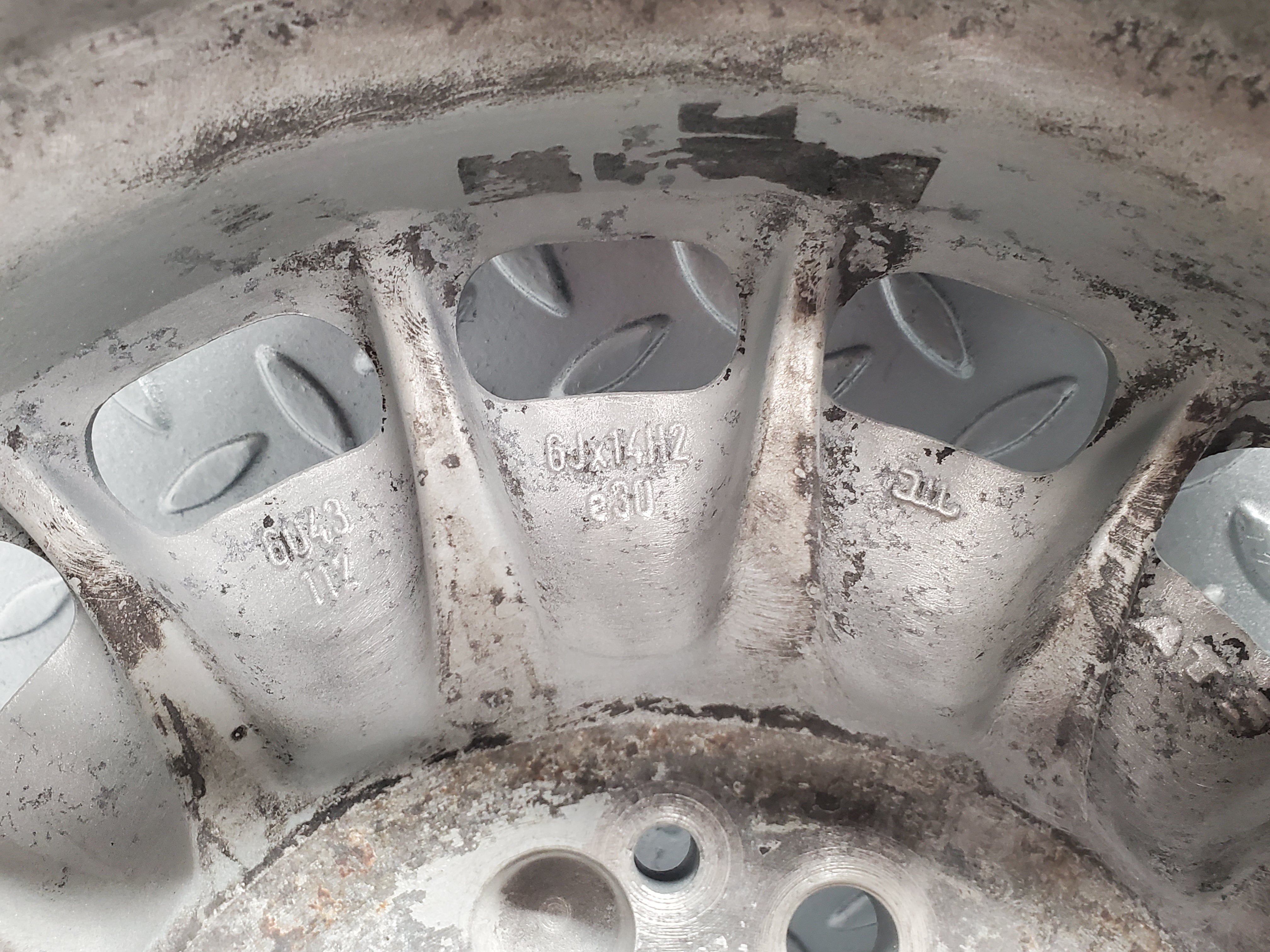 12133 Mercedes-Benz ATS Alloy Wheel Set Mexican Hat 6Jx14H2 ET30