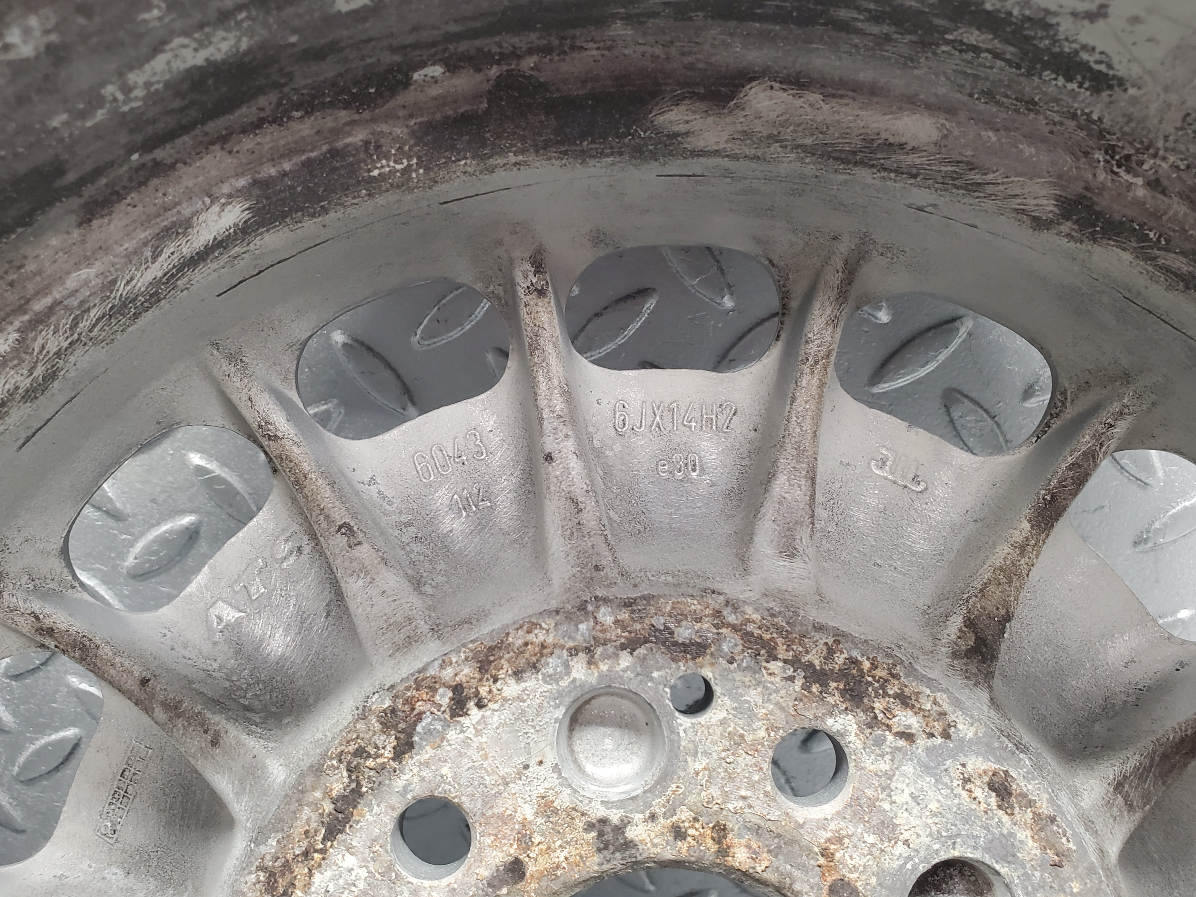 12133 Mercedes-Benz ATS Alloy Wheel Set Mexican Hat 6Jx14H2 ET30