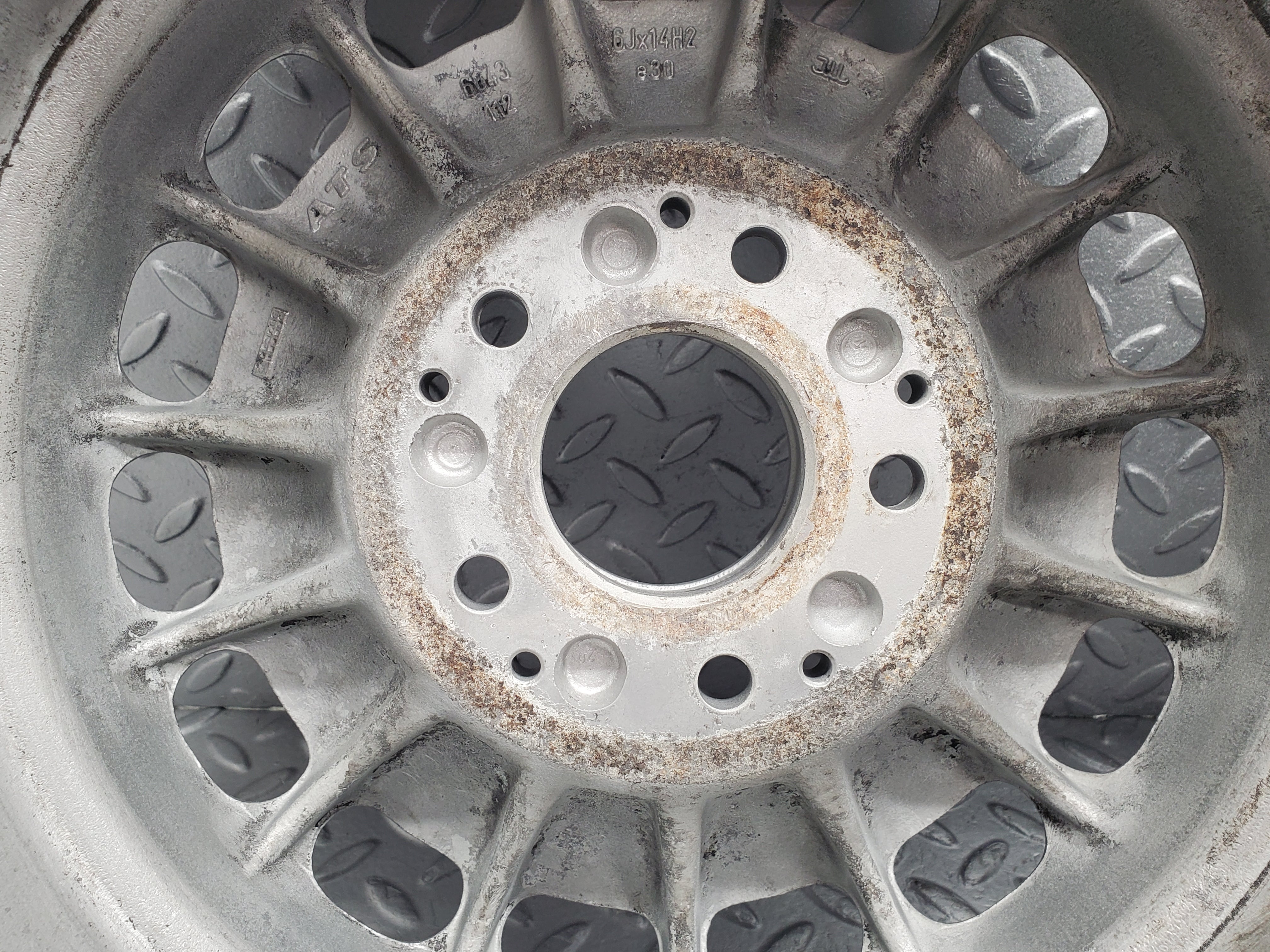 12133 Mercedes-Benz ATS Alloy Wheel Set Mexican Hat 6Jx14H2 ET30