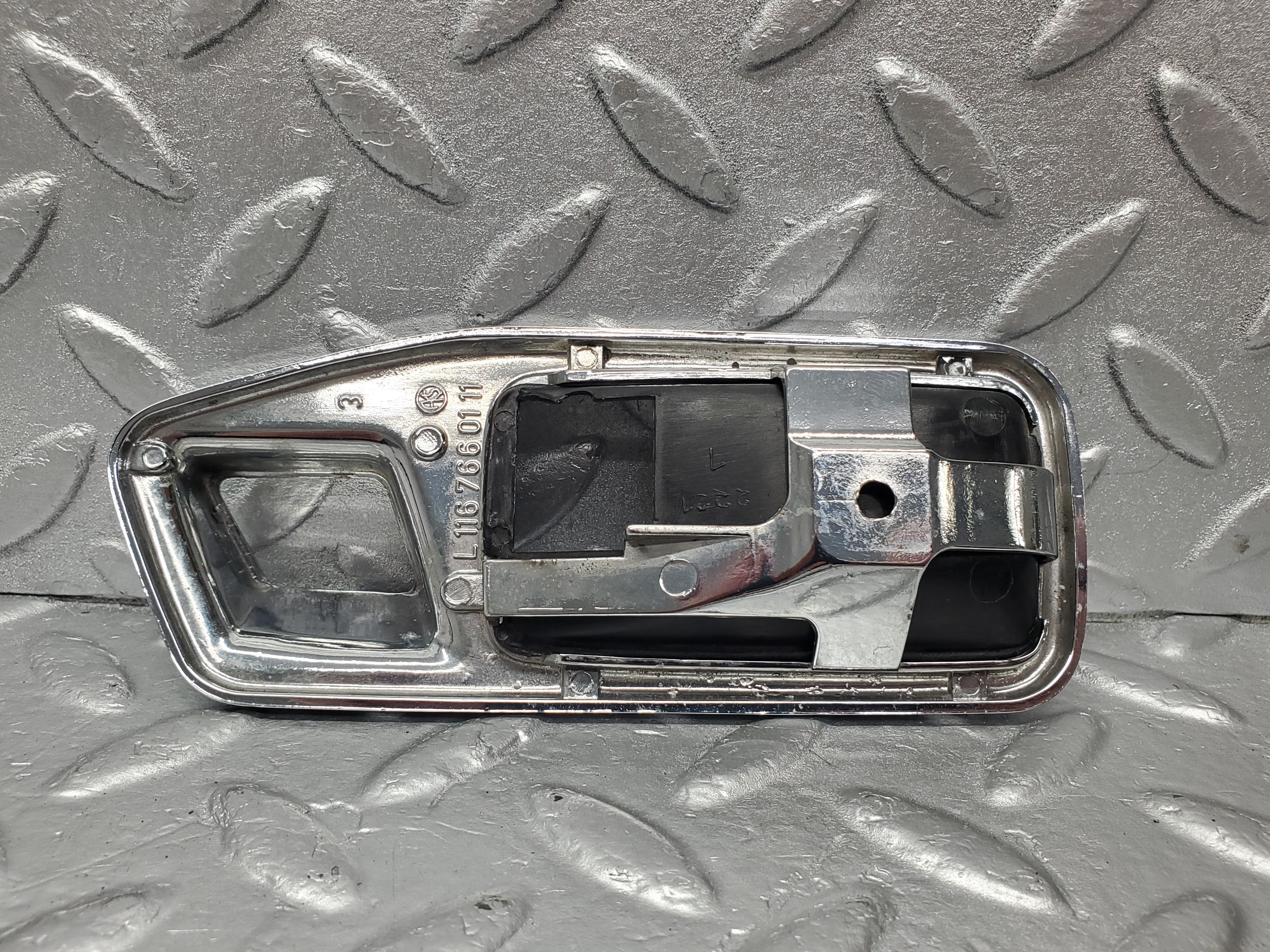 2101 Mercedes-Benz W116 350SE Door Handle Chrome Trim Front Left 1167660111