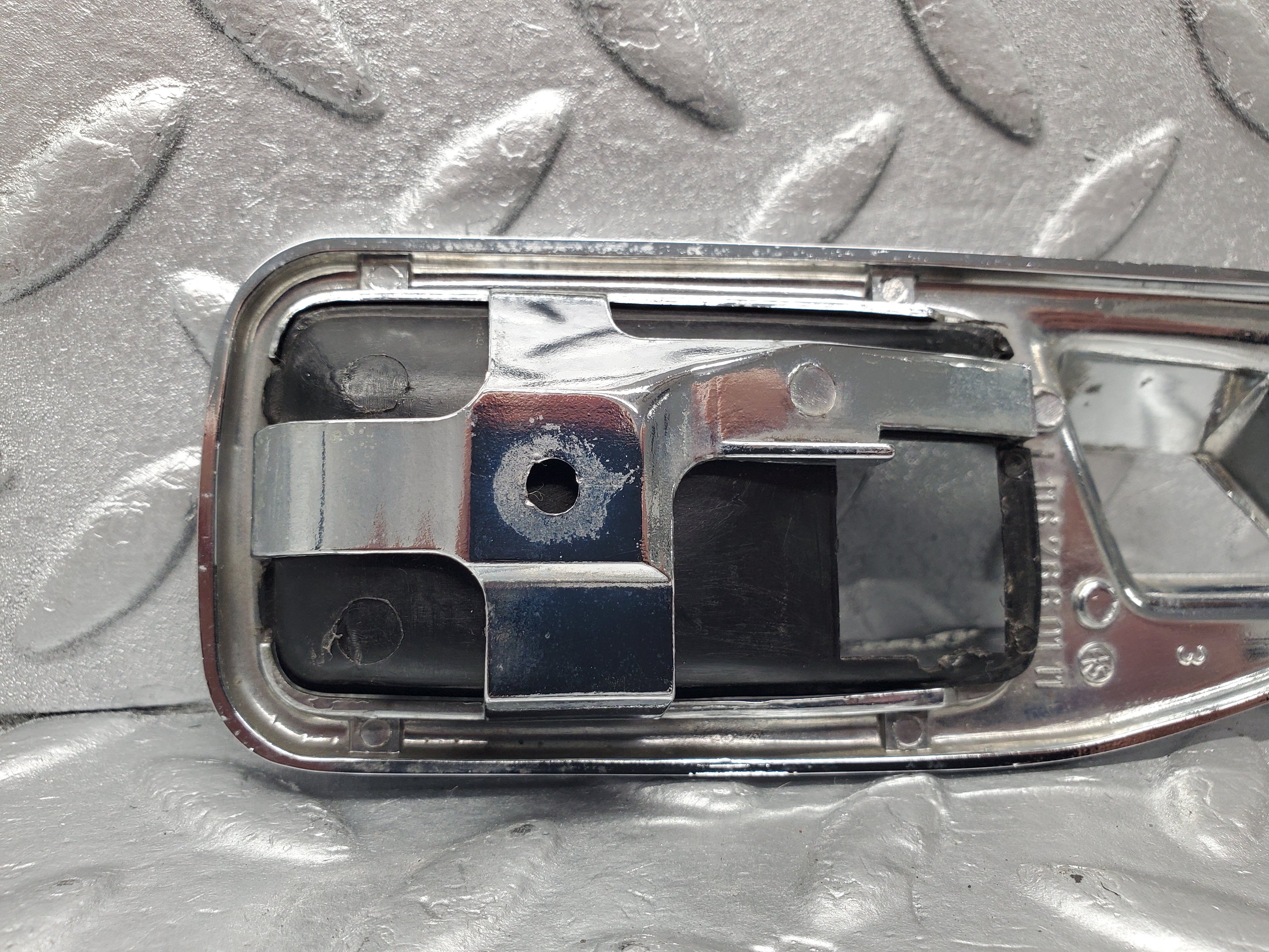 2103 Mercedes-Benz W116 350SE Door Handle Chrome Trim Rear Left 1167660111