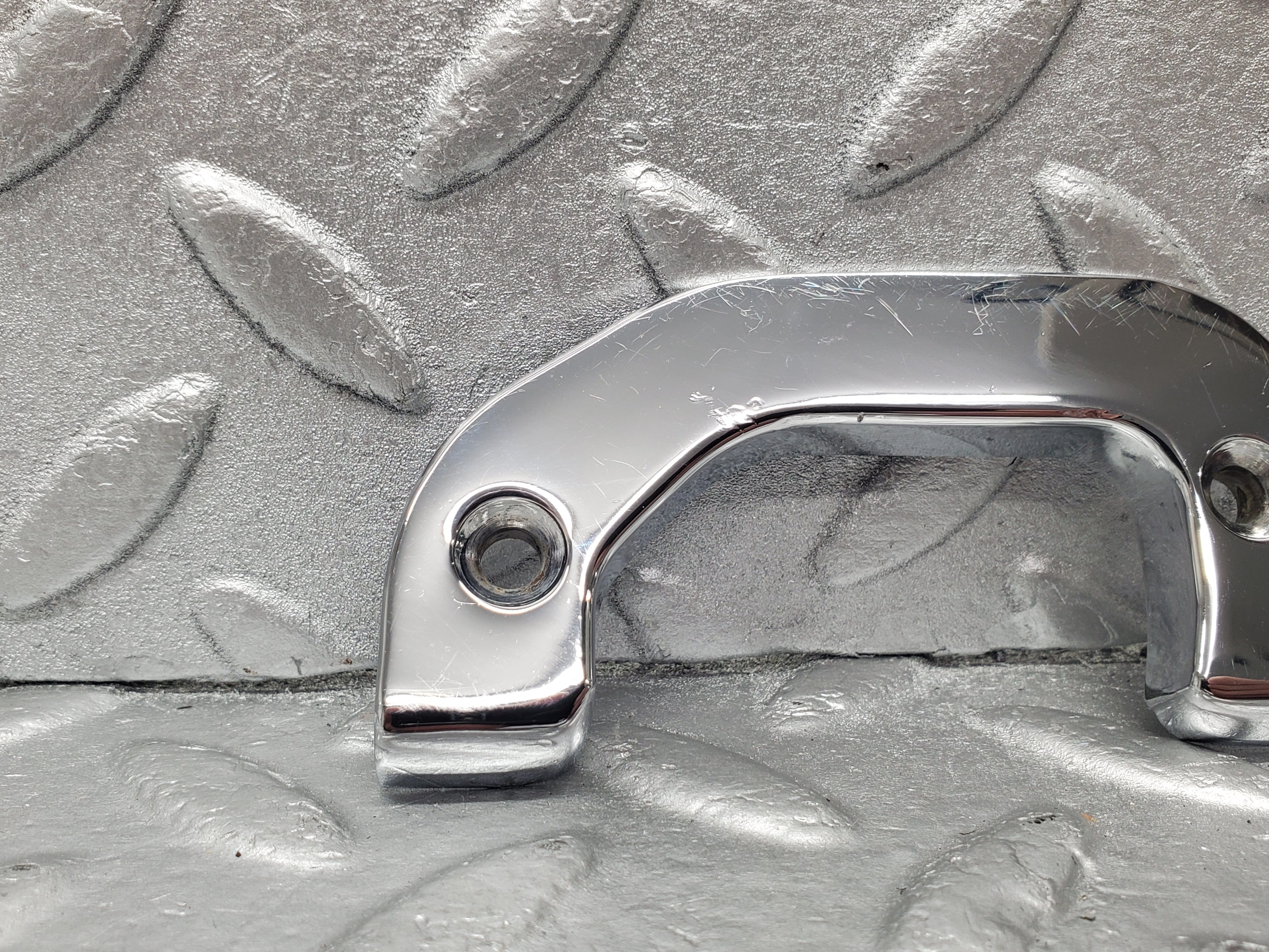 2122 Mercedes-Benz W116 350SE Left Door Chrome Latch Trim