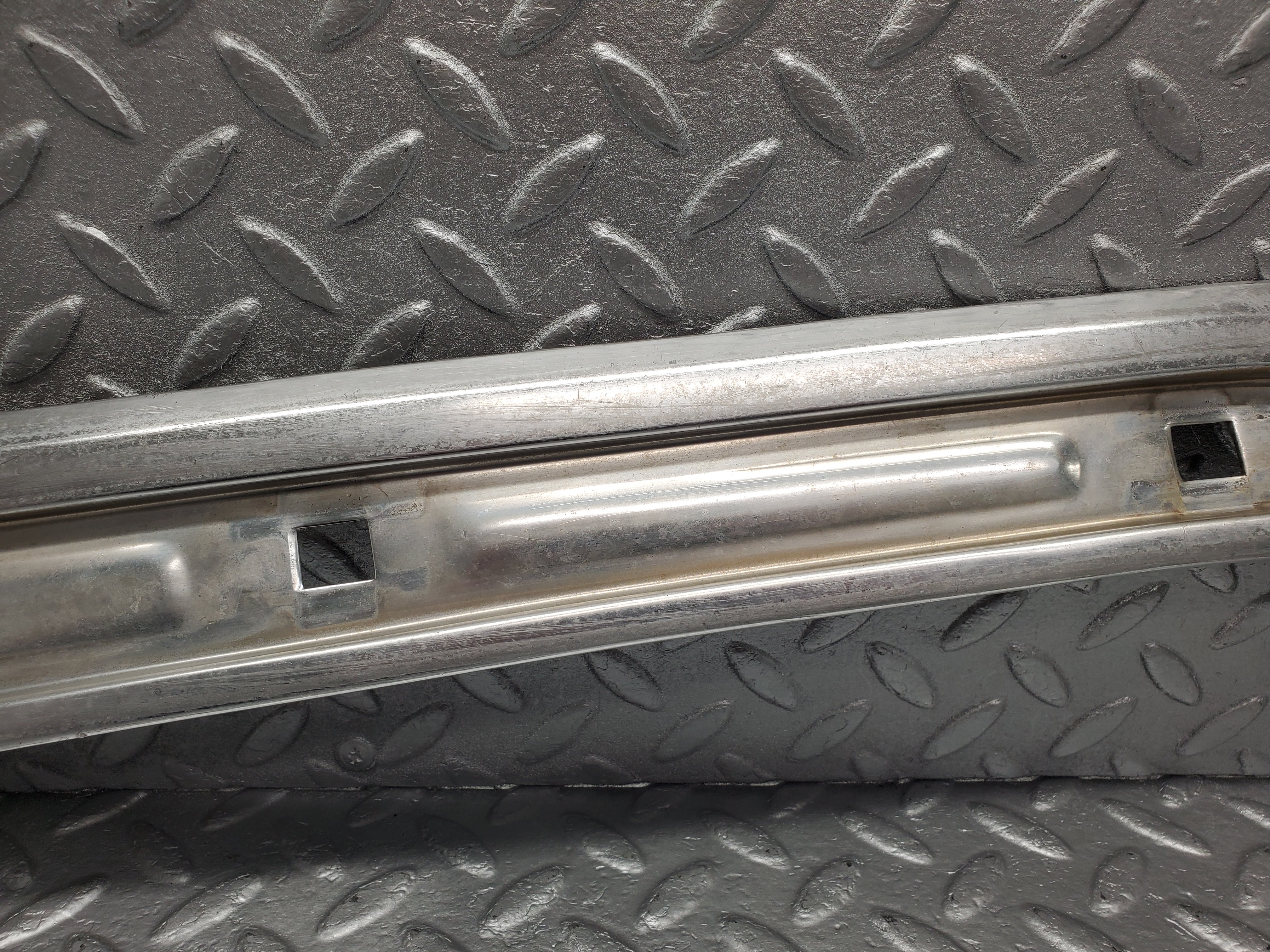 2168 Mercedes-Benz W116 350SE Front Left A Pillar Chrome Moulding Trim