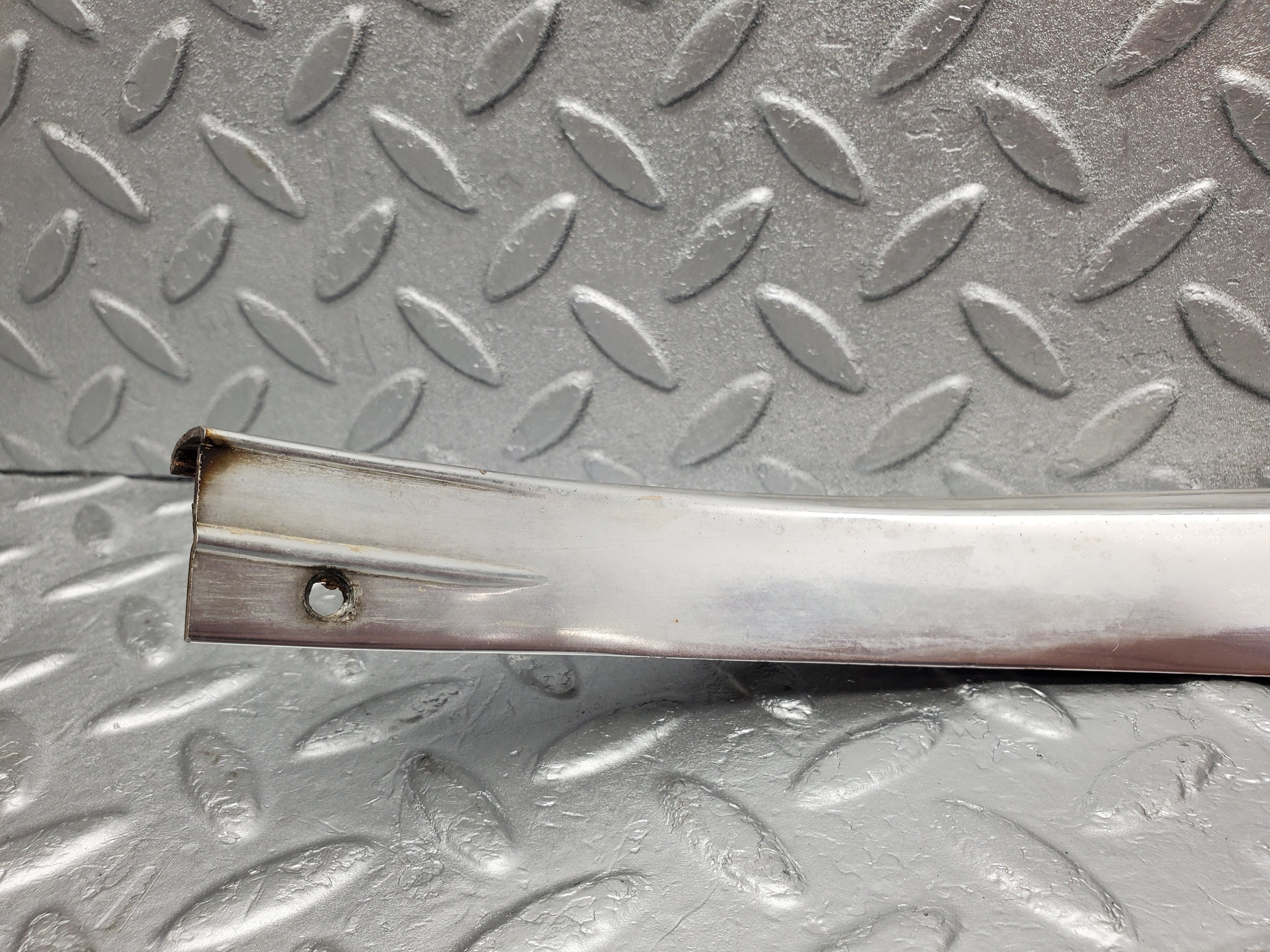 2177 Mercedes-Benz W116 350SE C Pillar Chrome Moulding Trim Left Side