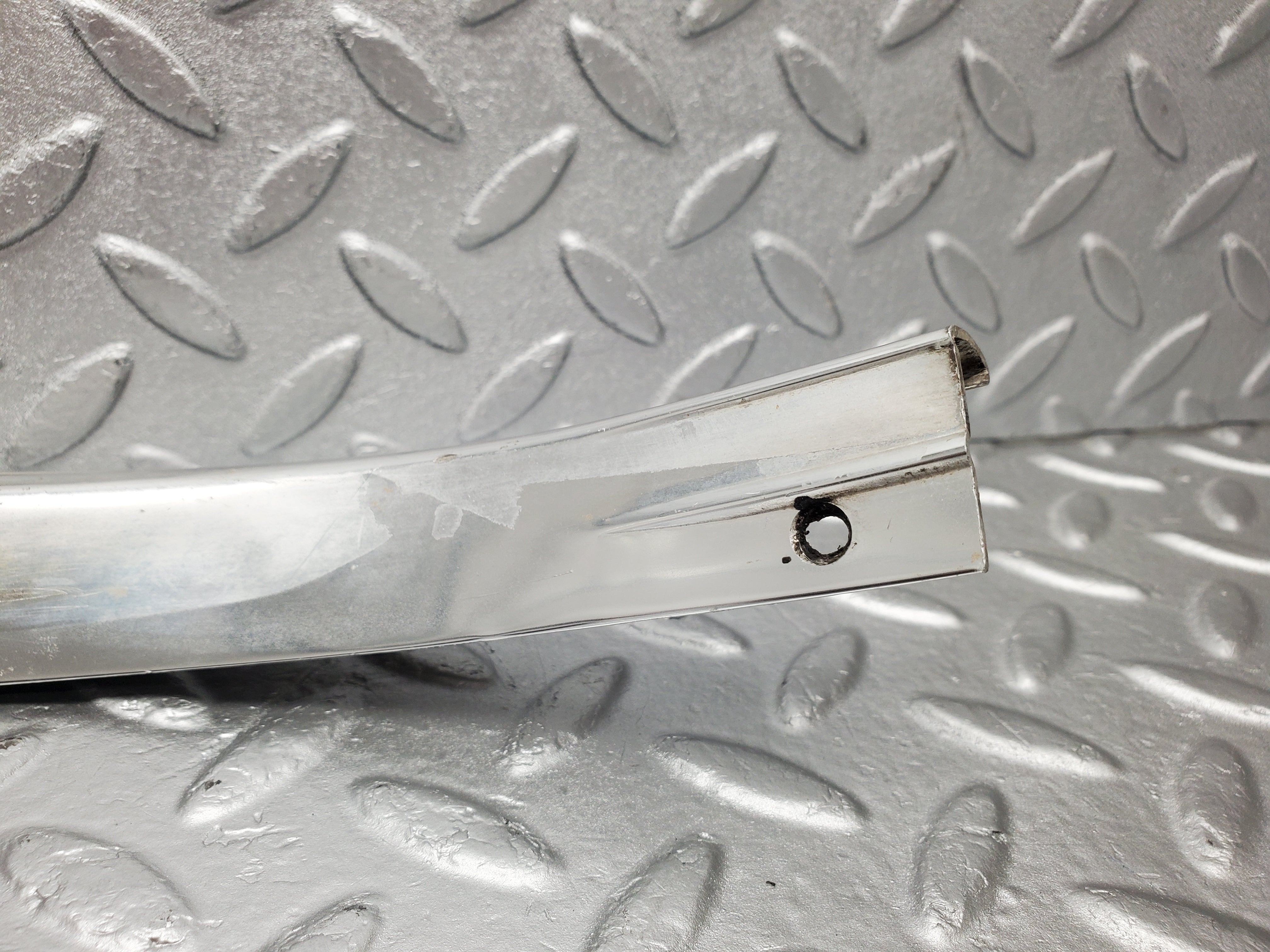 2178 Mercedes-Benz W116 350SE C Pillar Chrome Moulding Trim Right Side