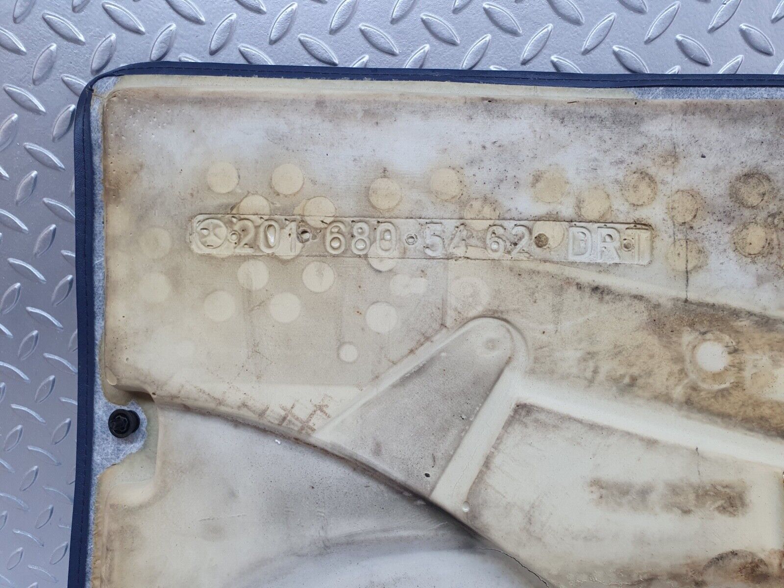 43023 Mercedes-Benz W201 190 Front Right Floor Carpet Blue 2016805462