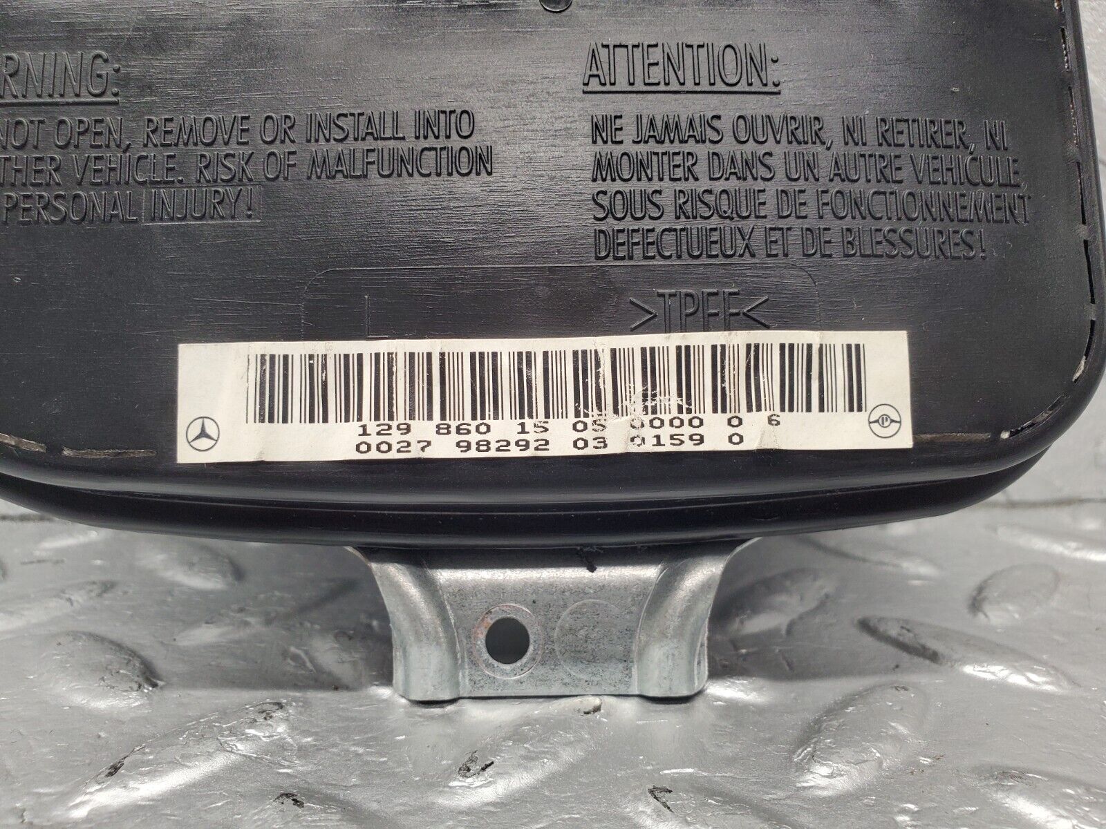 46798 Mercedes-Benz R129 320SL Coupe Left Door Airbag 1298601505