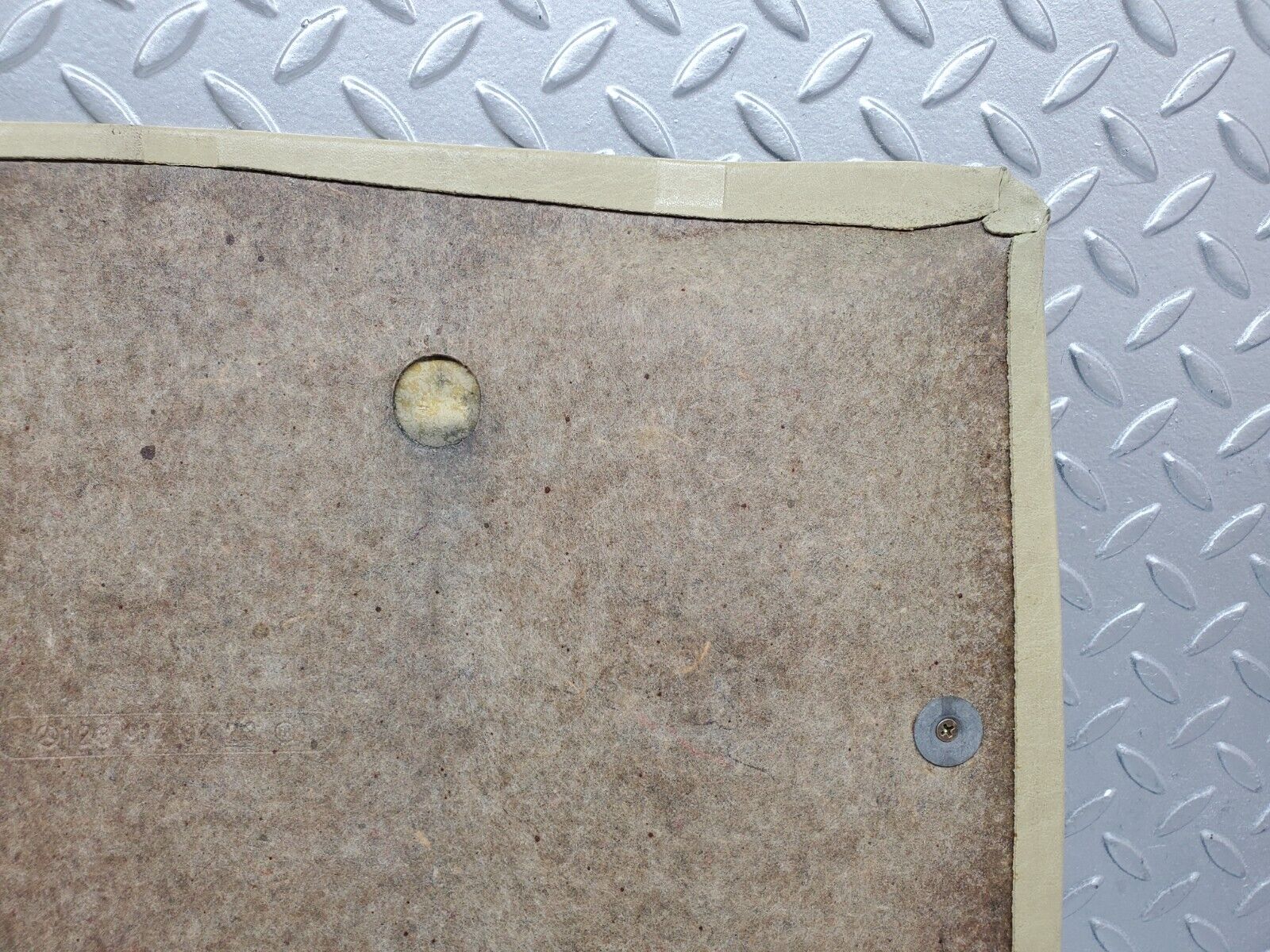 44330 Mercedes-Benz W123 280E Front Seat Rear Panel Beige 1239140423