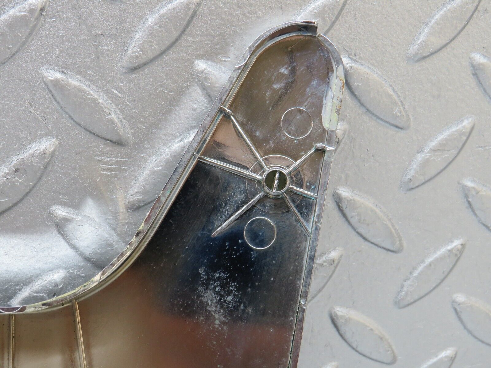 35660 Mercedes-Benz R107 280SL Seat Hinge Chrome Cover 1079131328