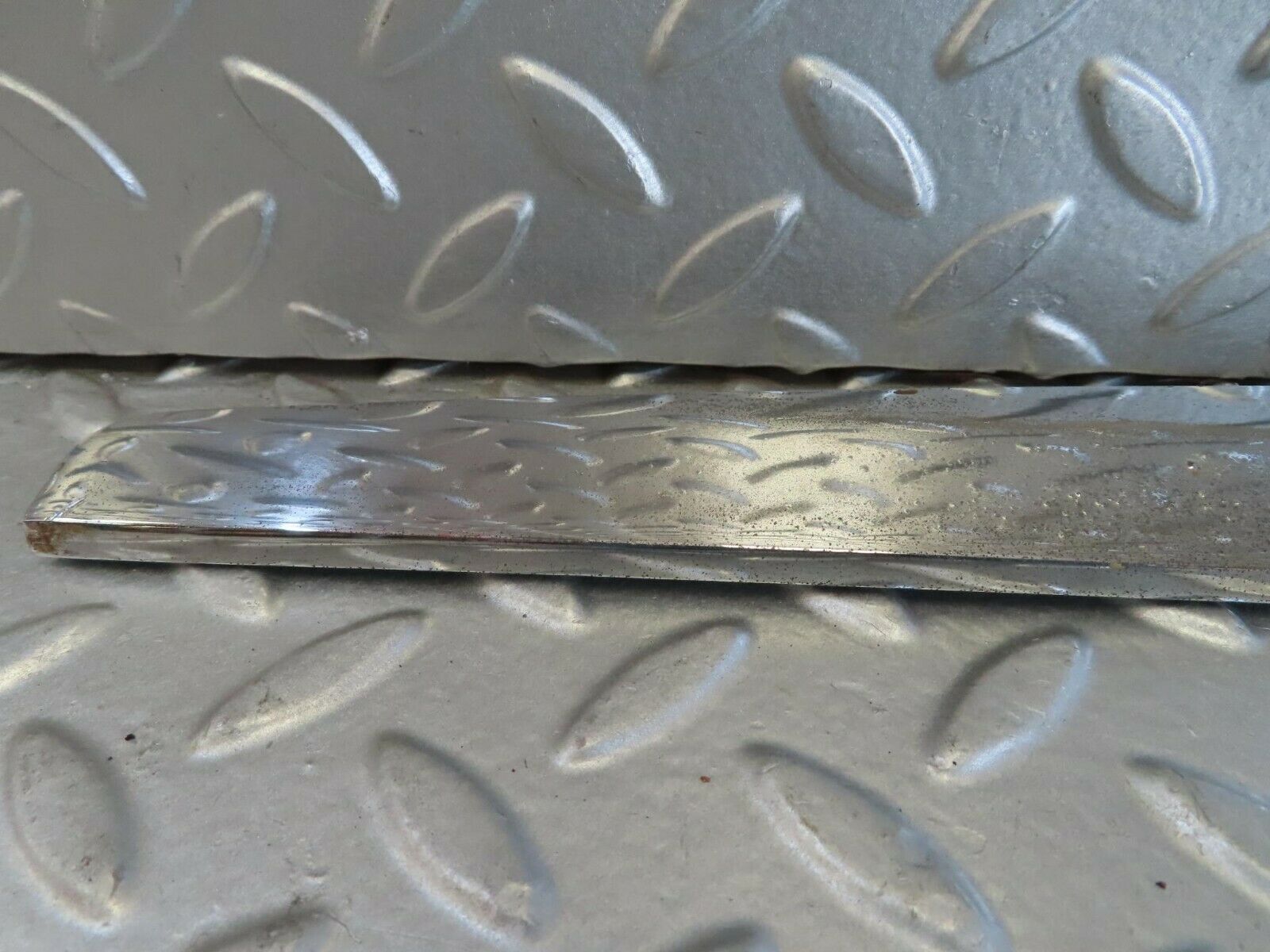 15720 Mercedes-Benz R107 450SL Trunk Chrome Handle Moulding Left 1076901380