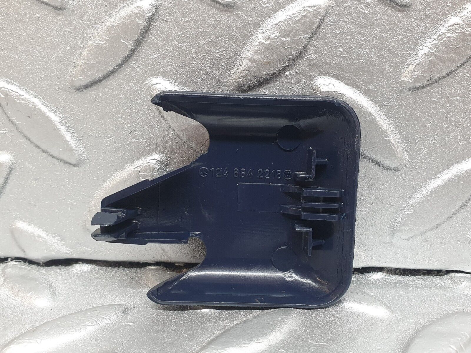 42906 Mercedes-Benz W201 190 2.0L Front Seat Rail Trim Cover Blue 1246842118 1246842218