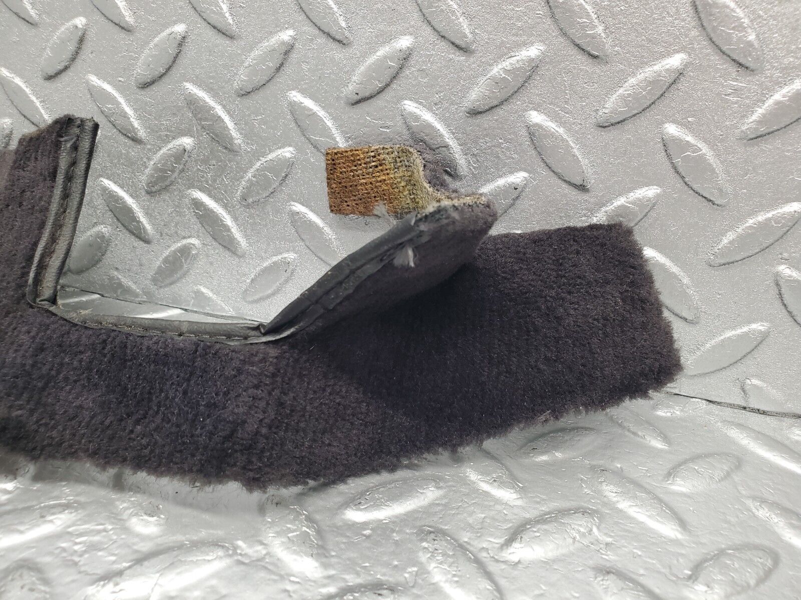 46428 Mercedes-Benz C123 280CE Coupe Front Right Seat Rail Cover Carpet Black