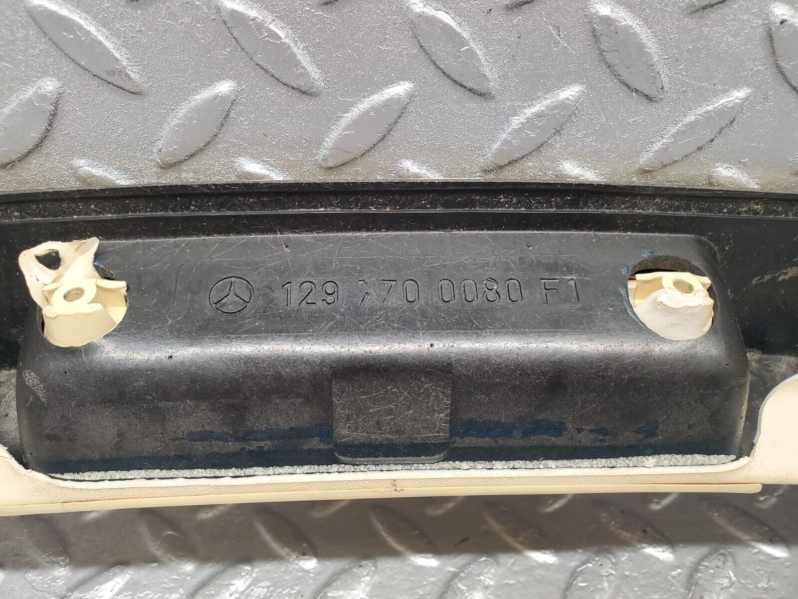 46808 Mercedes-Benz R129 320SL Coupe Interior Roof Grab Handle Rail Beige 1297700080