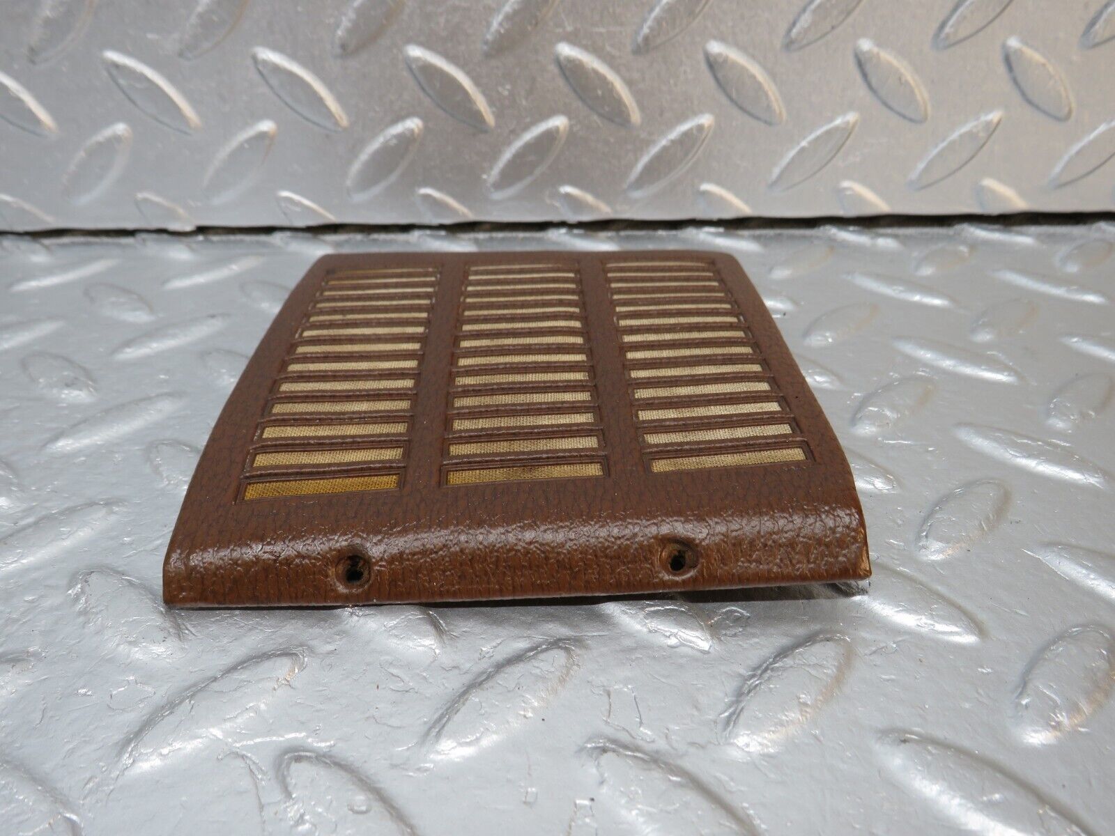 39815 Mercedes-Benz R107 350SL Dashboard Speaker Cover Brown Right Side