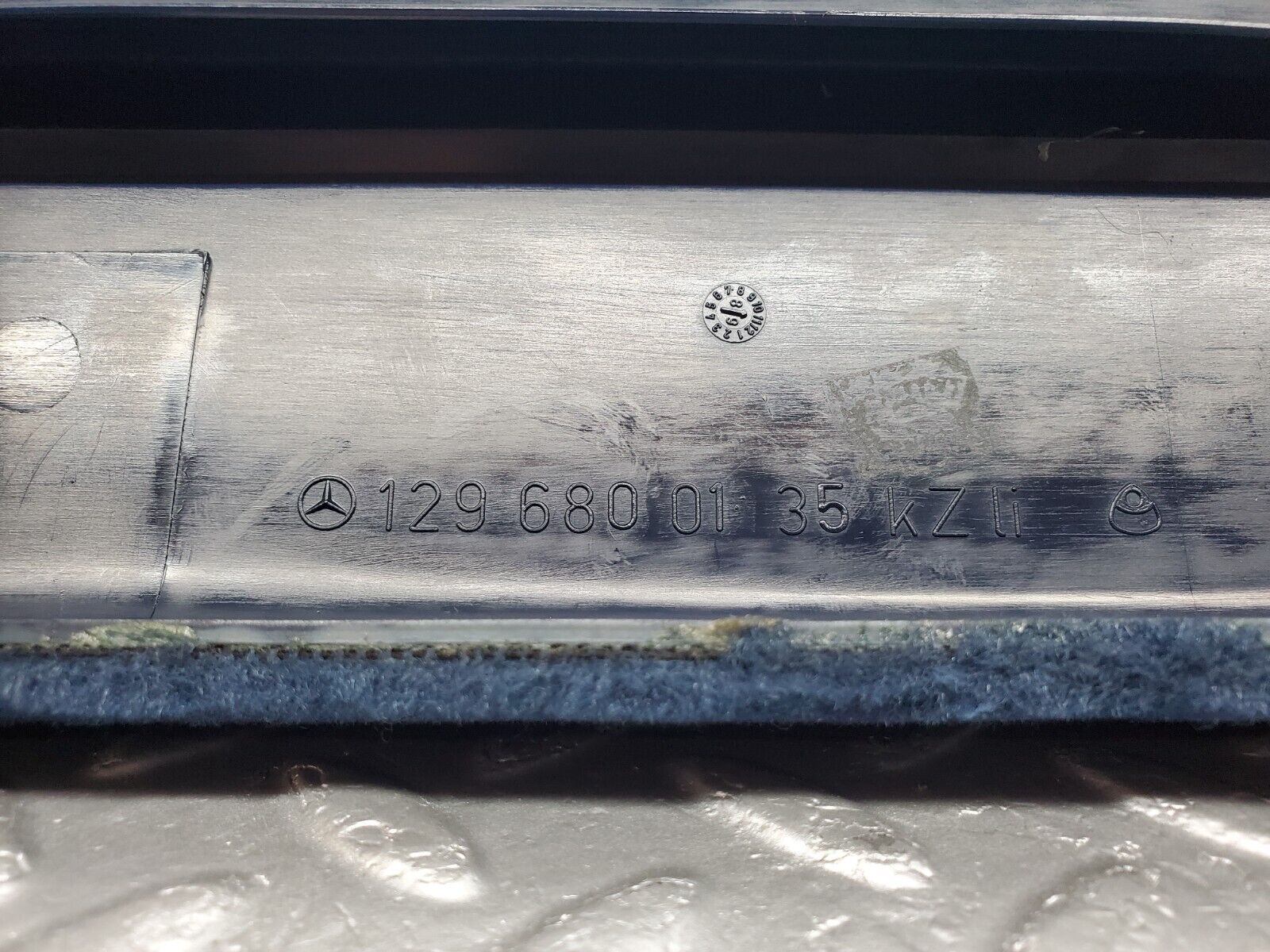 45059 Mercedes-Benz R129 300SL Coupe Left Door Sill Blue 1296800135