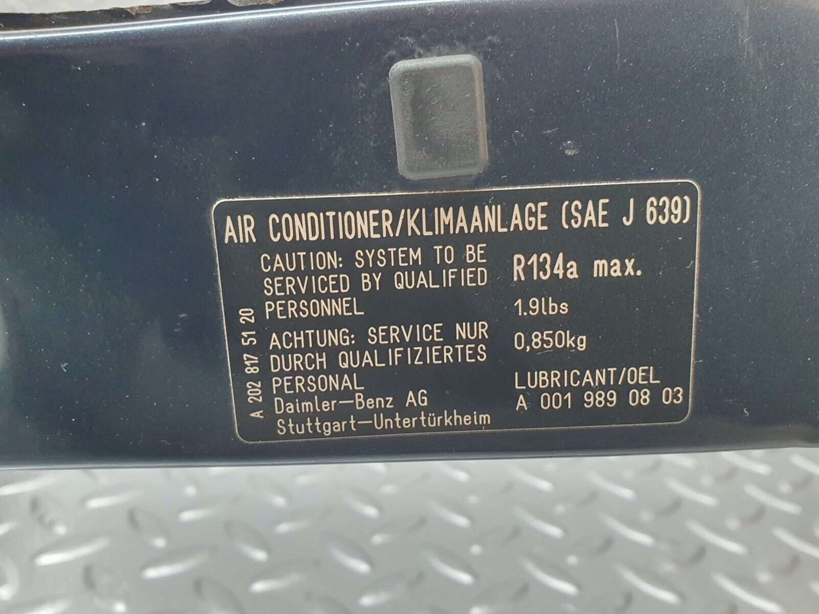 42000 Mercedes-Benz W202 C200 Front Mask Lock Carrier Panel 2028175120