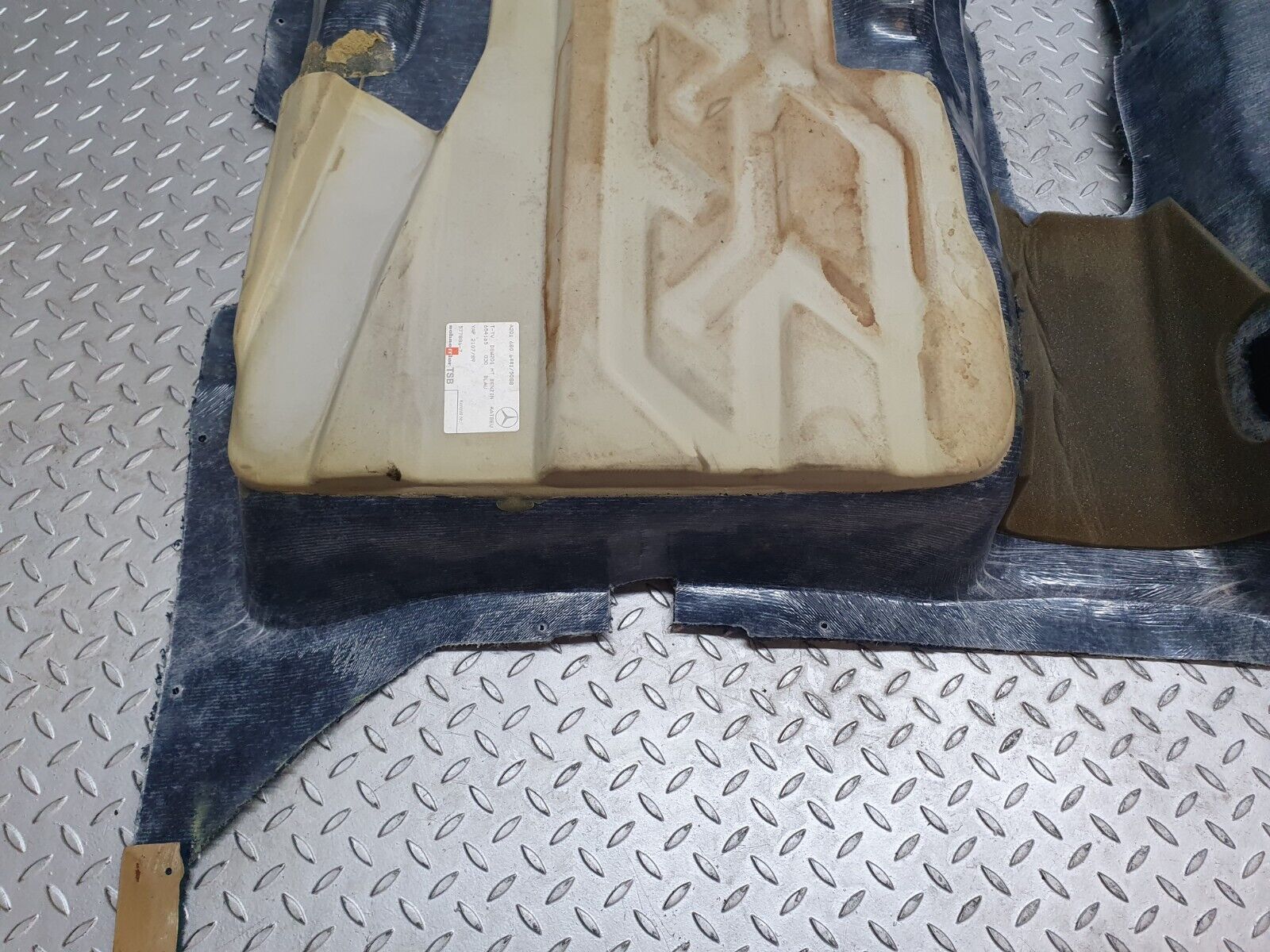 42978 Mercedes-Benz W201 190 Rear Floor Carpet Blue 2016806441