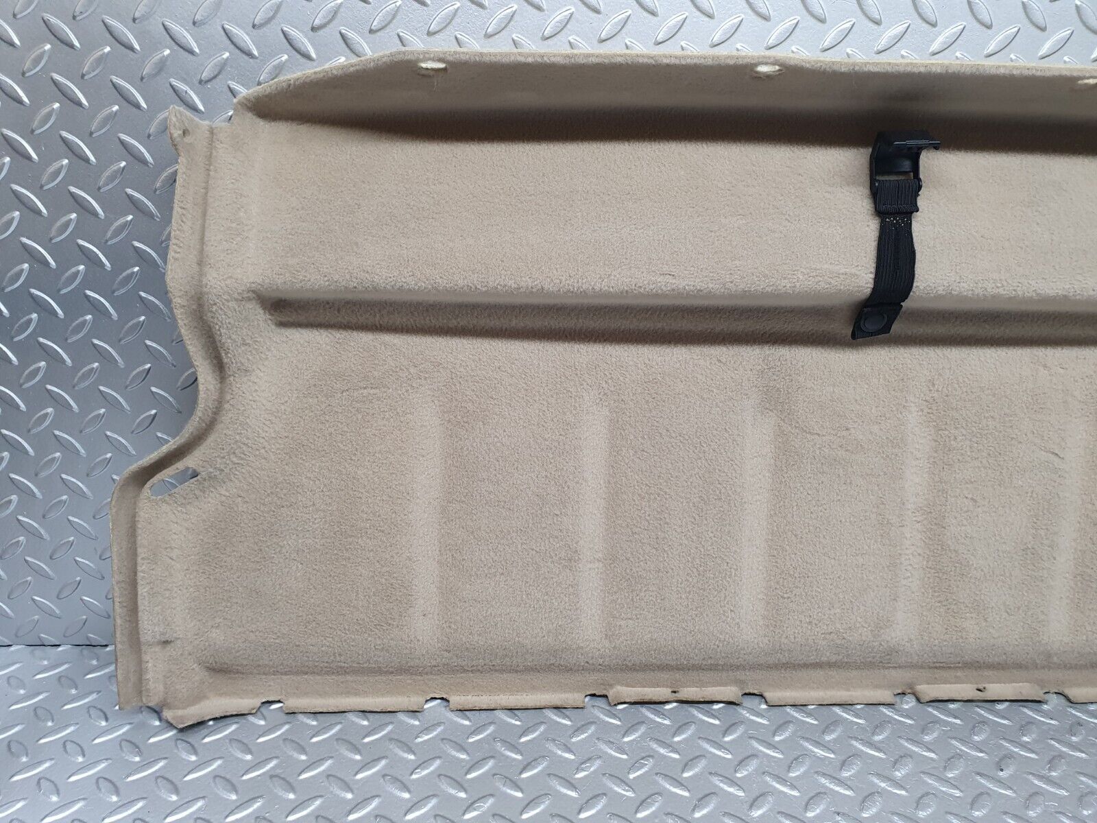 42261 Mercedes-Benz R129 320SL Coupe Fuel Tank Cover Plate Carpet Beige 1296903141