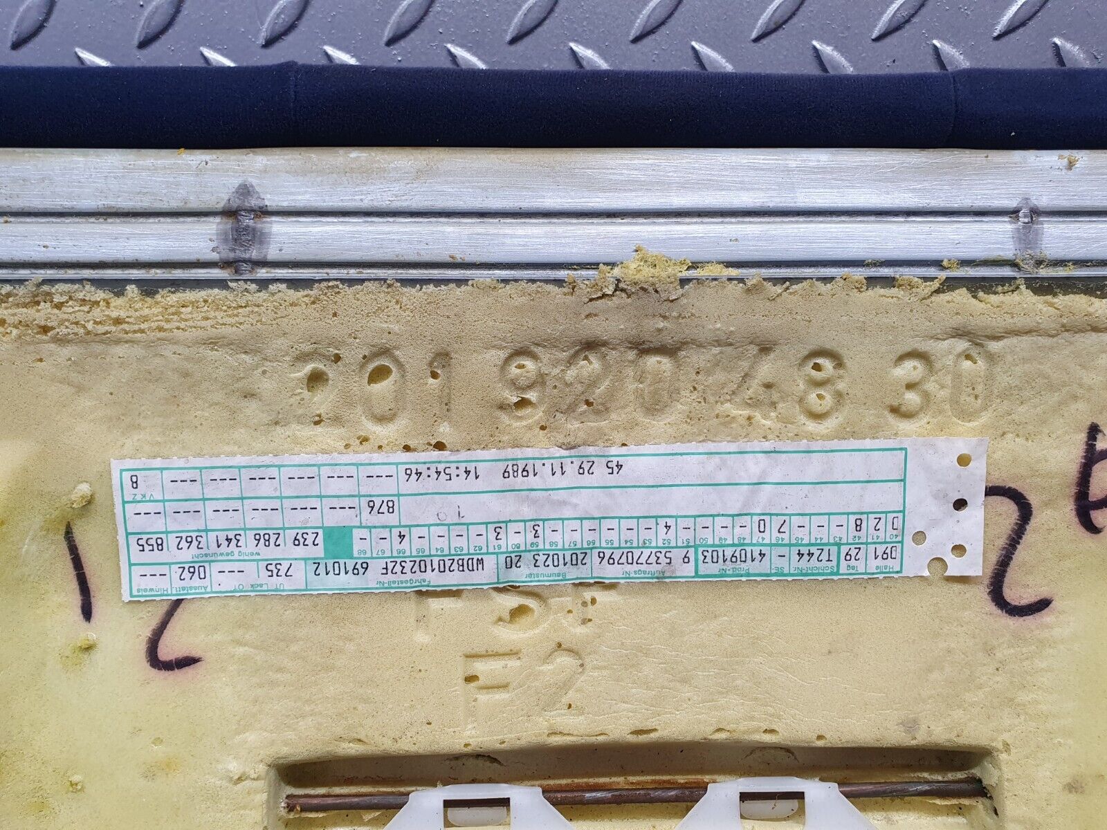 42979 Mercedes-Benz W201 190 Rear Seat Blue 2019204830