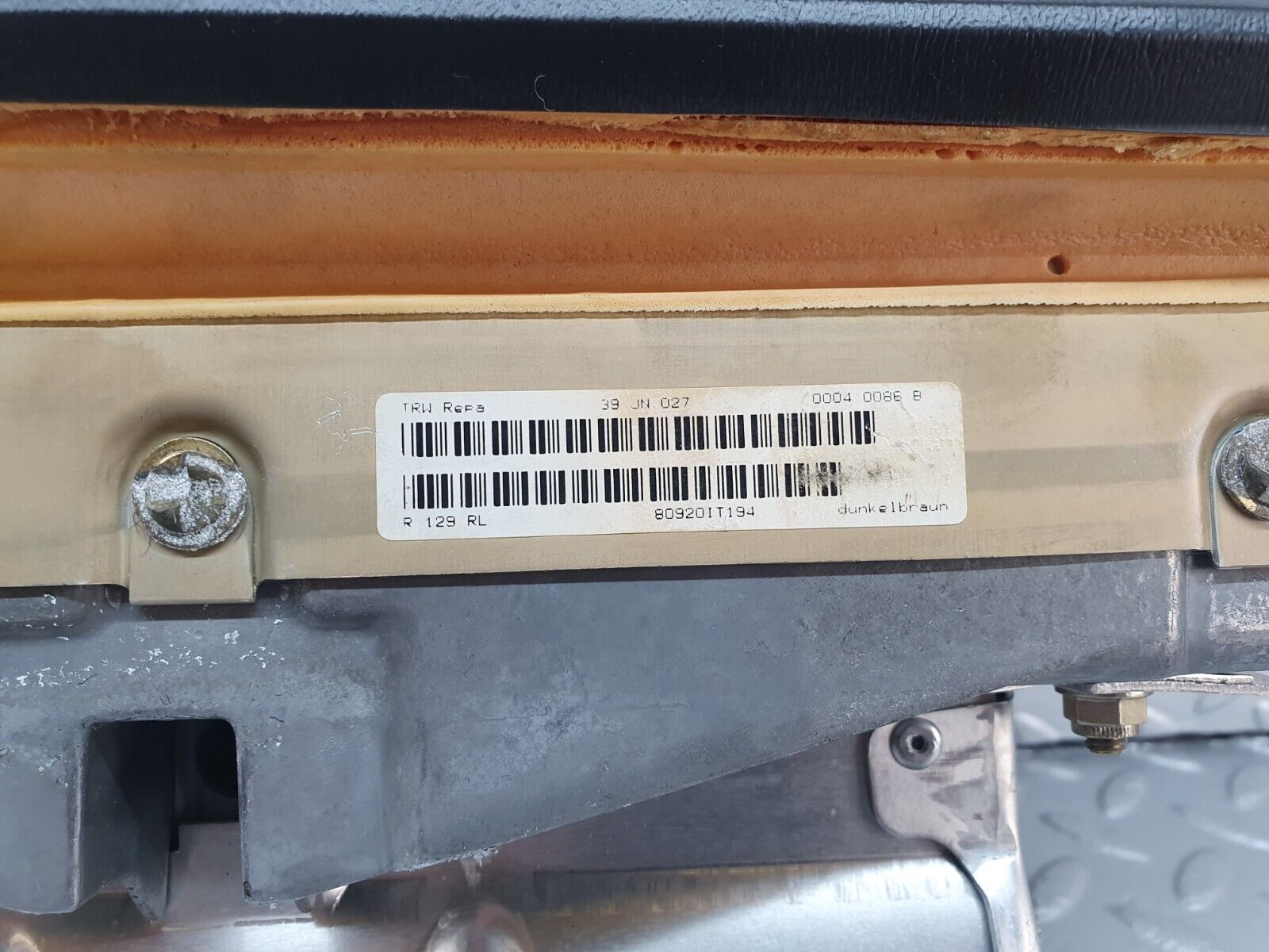 42464 Mercedes-Benz R129 320SL Coupe Dashboard Airbag Left Passenger Side