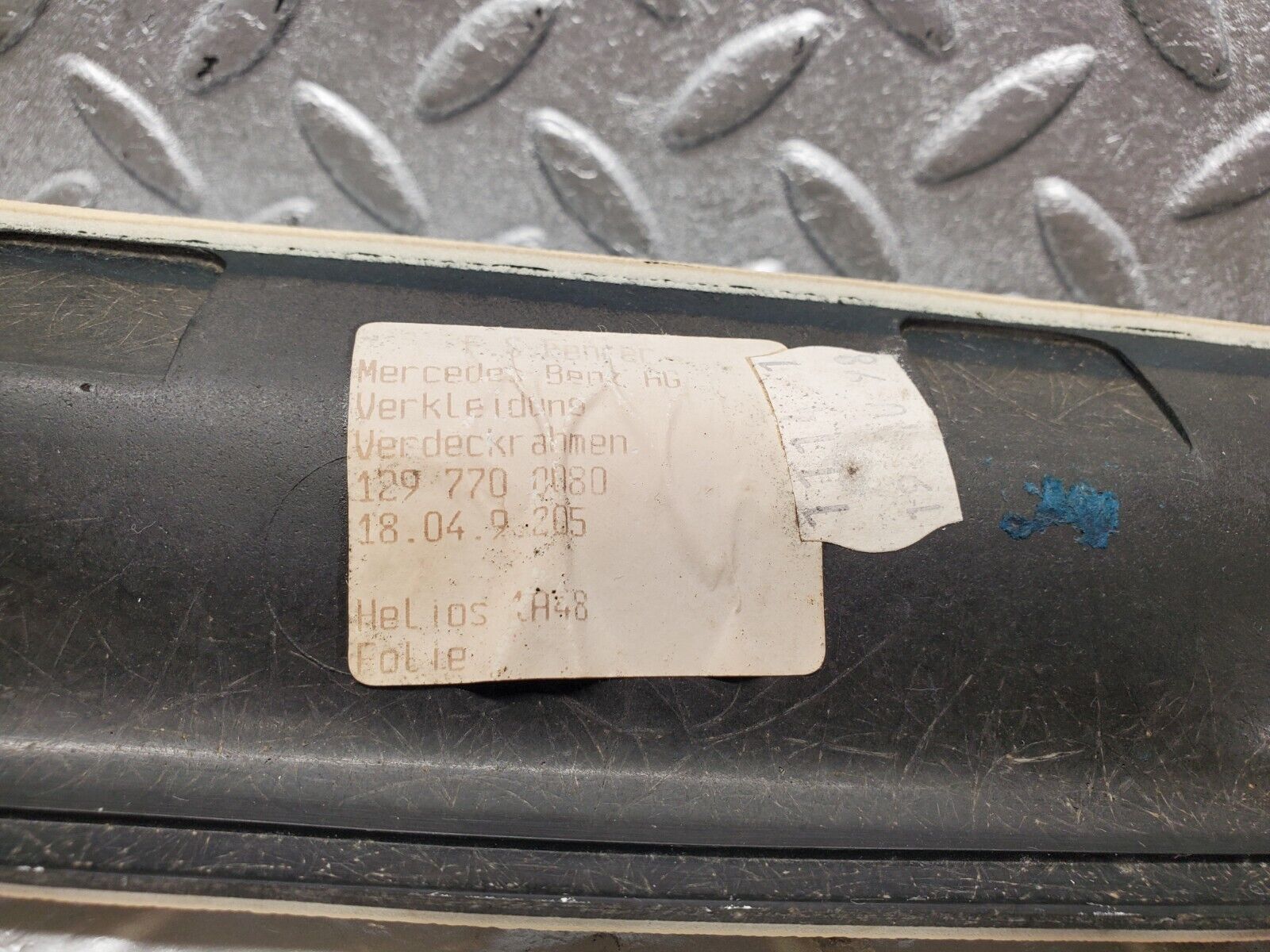 46808 Mercedes-Benz R129 320SL Coupe Interior Roof Grab Handle Rail Beige 1297700080