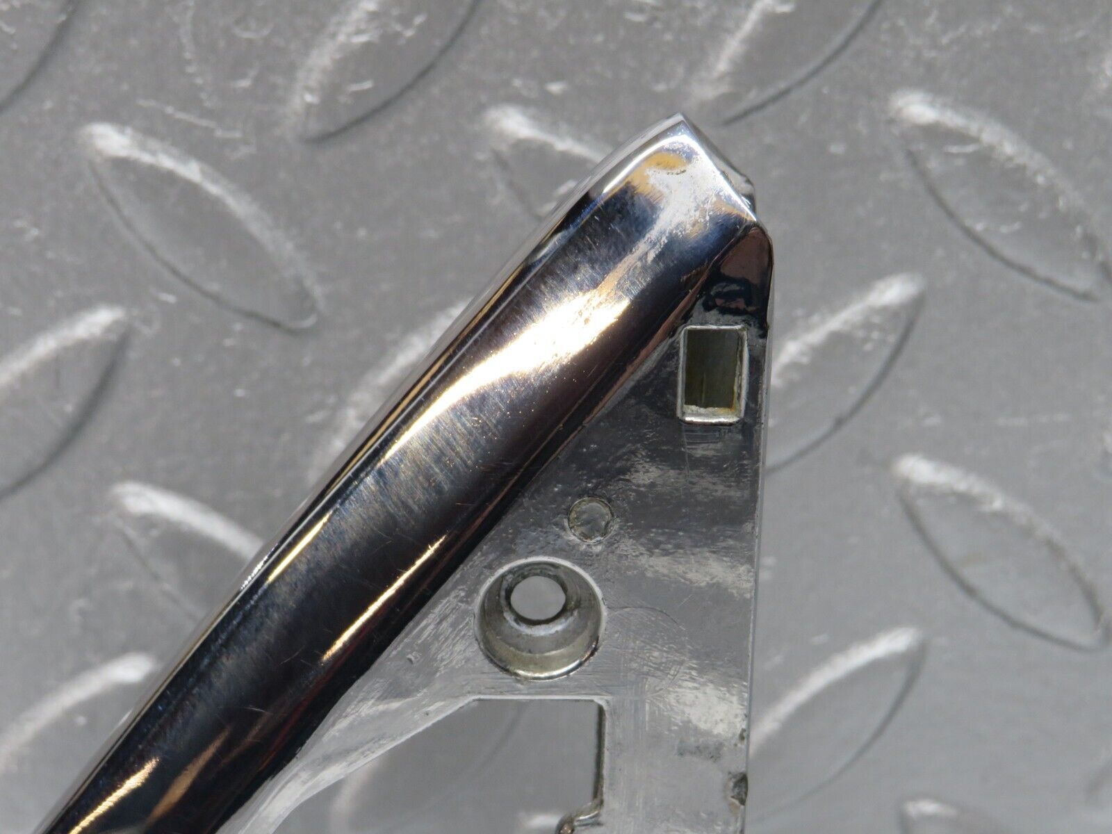 40007 Mercedes-Benz R107 350SL Right Wing Mirror Triangle Chrome Bracket