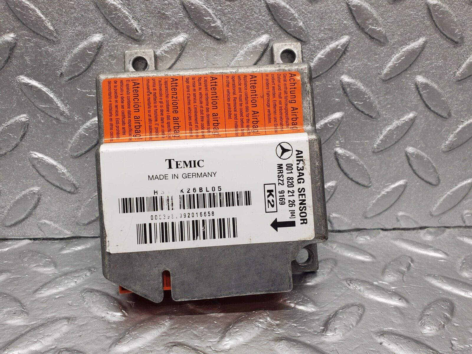 46822 Mercedes-Benz R129 320SL Coupe Airbag Crash Sensor 0018202126