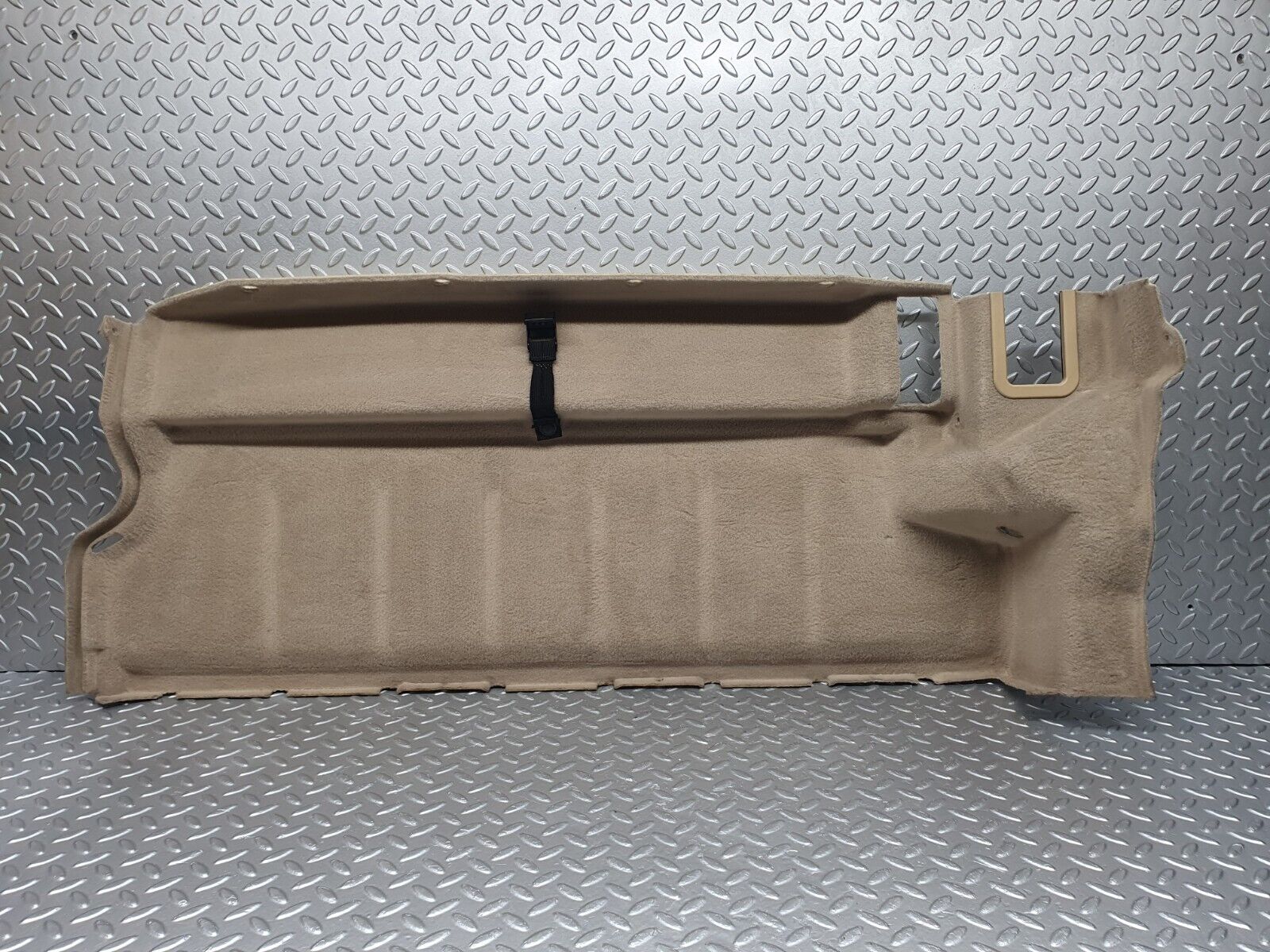 42261 Mercedes-Benz R129 320SL Coupe Fuel Tank Cover Plate Carpet Beige 1296903141