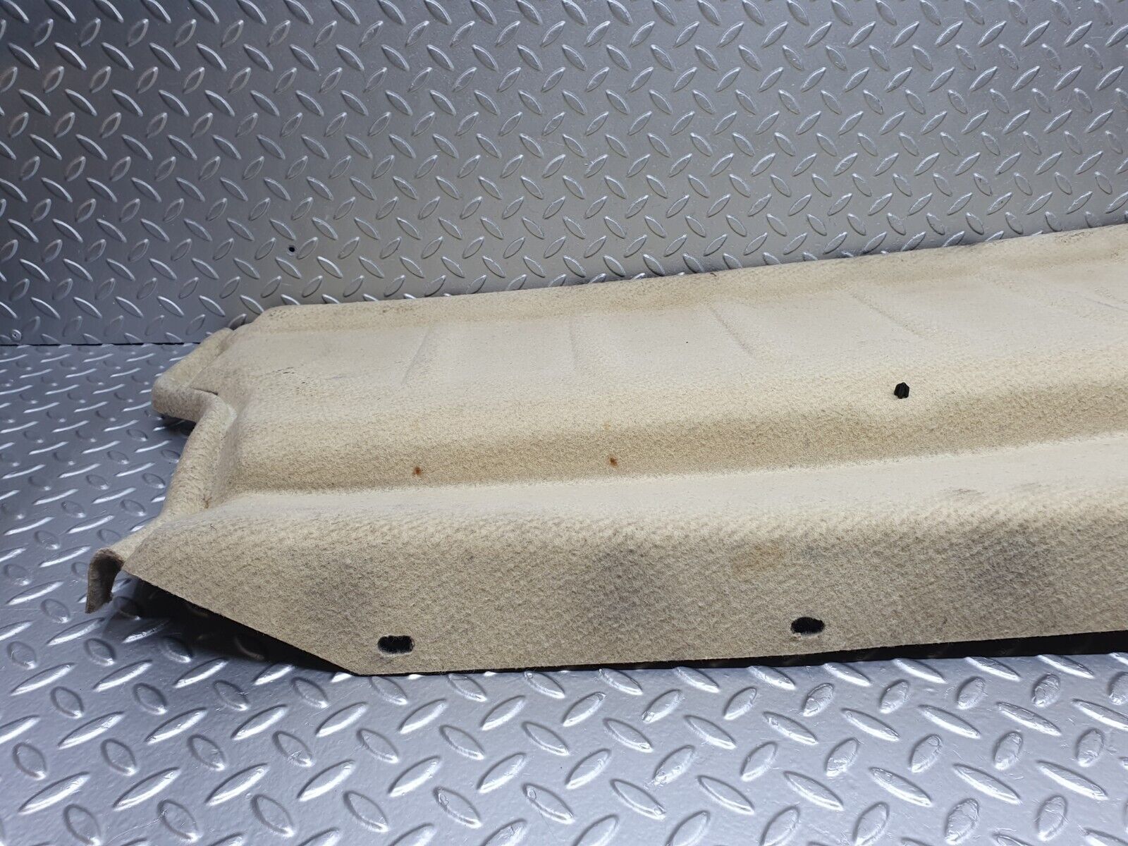 42261 Mercedes-Benz R129 320SL Coupe Fuel Tank Cover Plate Carpet Beige 1296903141