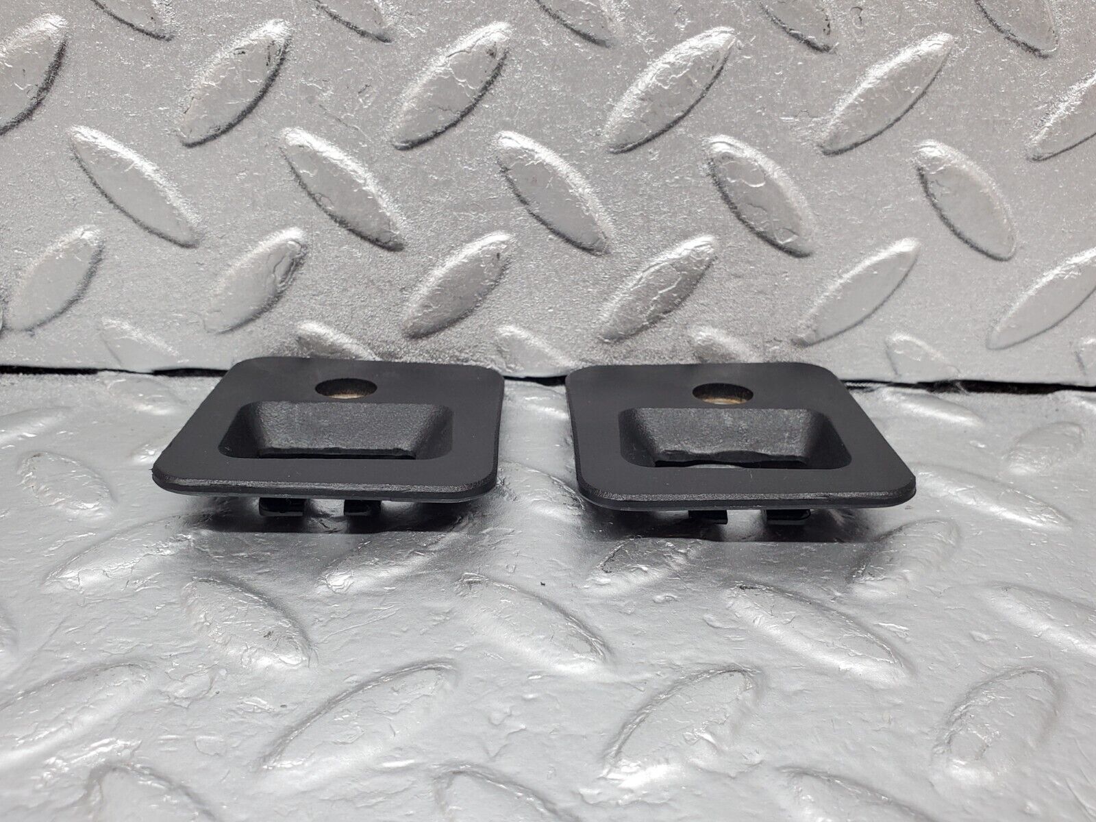 44957 Mercedes-Benz R129 300SL Coupe Roof Lock Cover Trim Pair 1296901130 1296901230