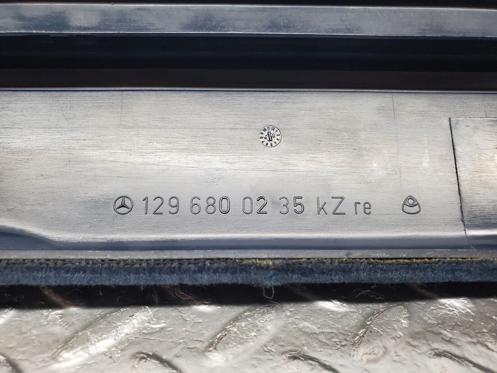 45058 Mercedes-Benz R129 300SL Coupe Right Door Sill Blue 1296800235