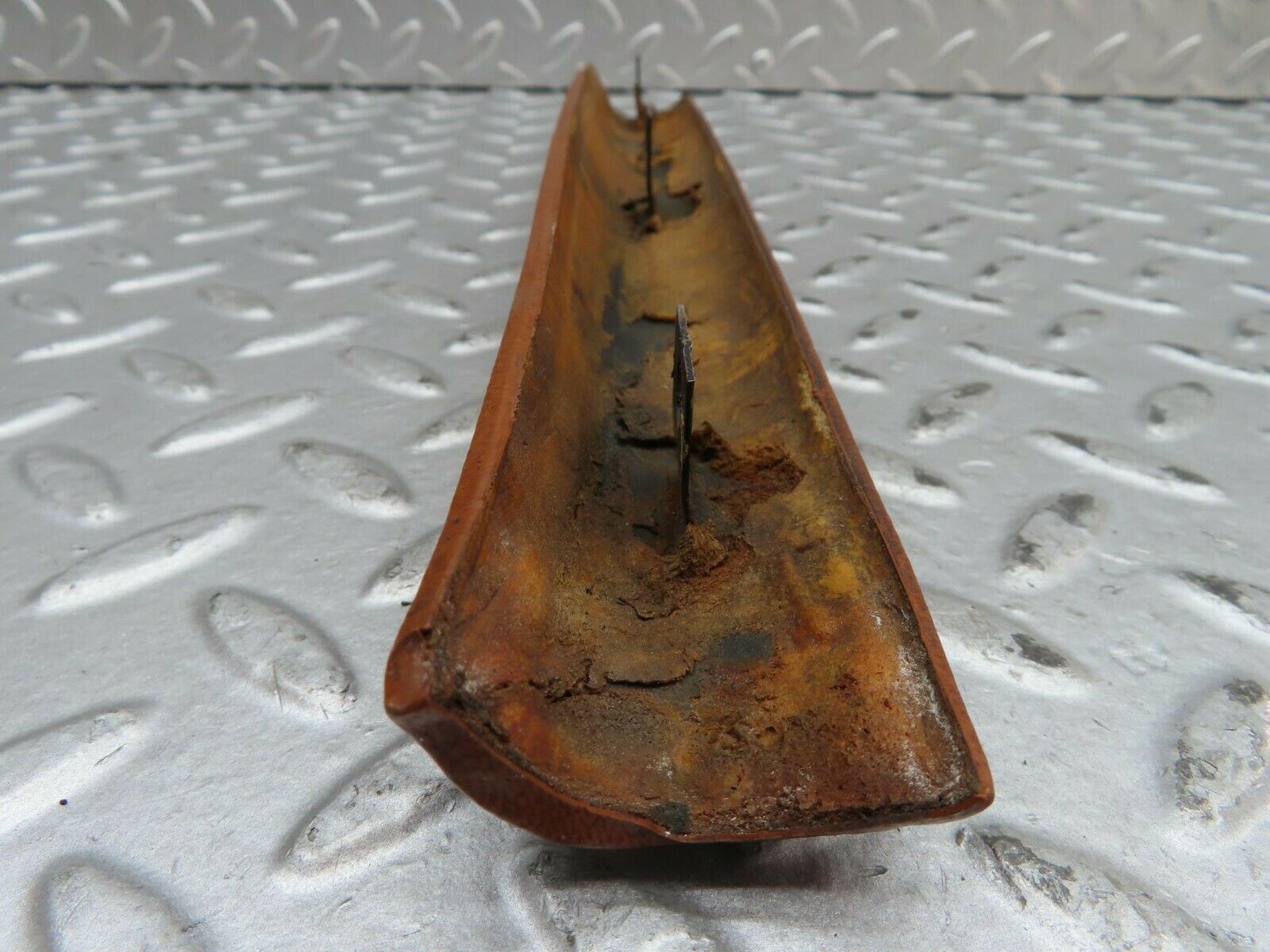 15653 Mercedes-Benz R107 450SL Hardtop B Pillar Trim Brown Pair