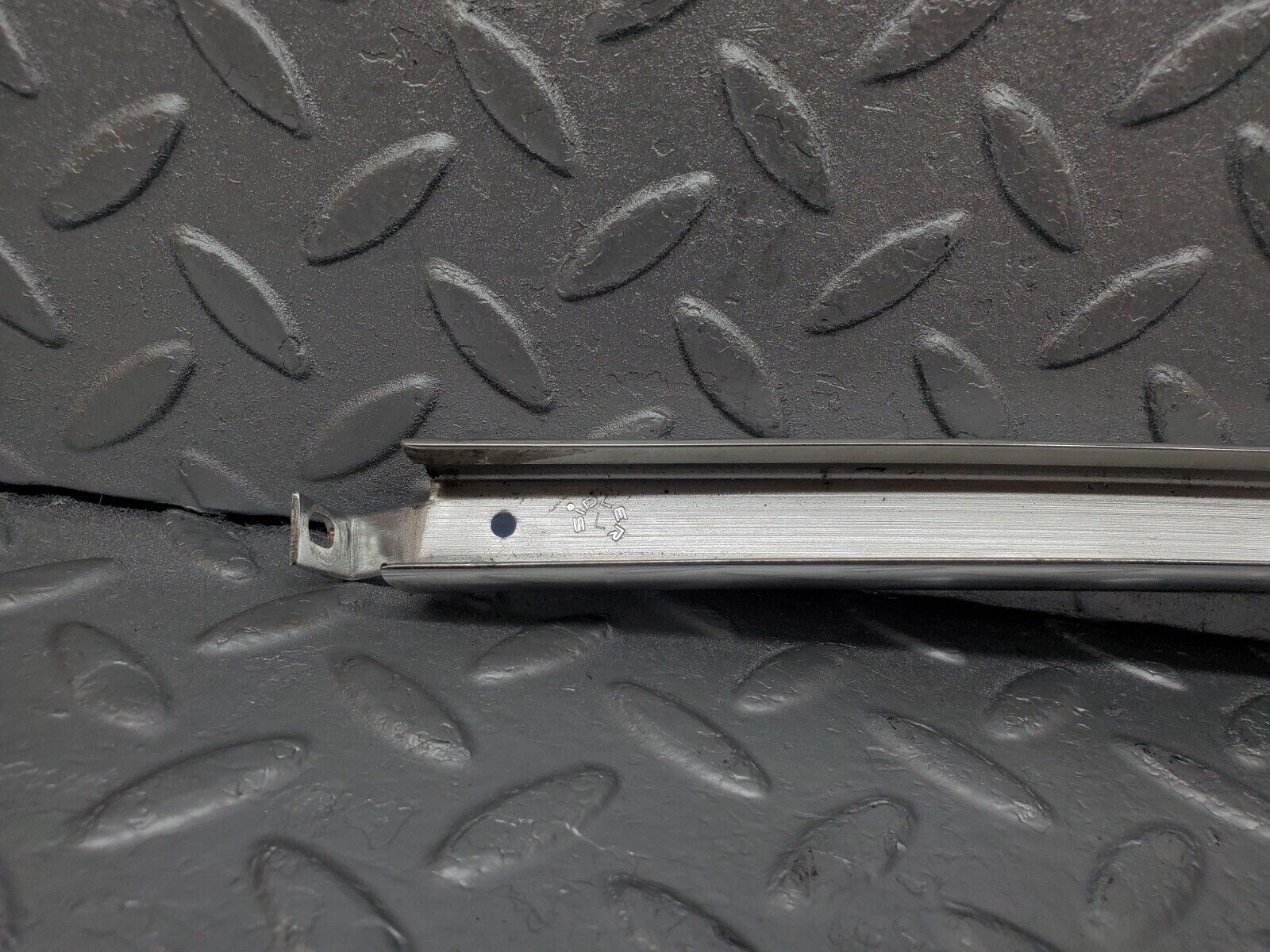 44319 Mercedes-Benz W123 280E Rear Left Chrome Window Channel